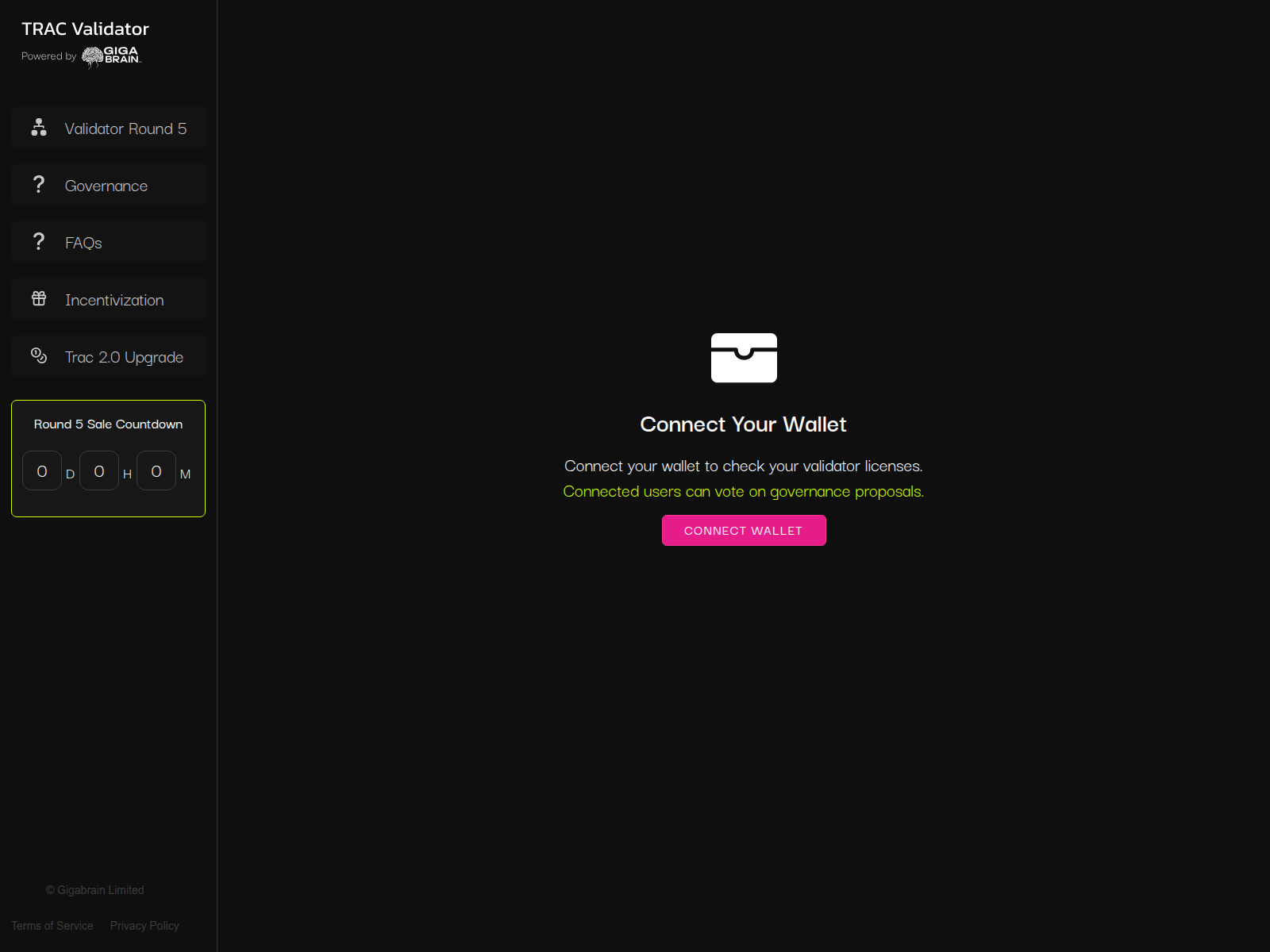 Screenshot of www.tracvalidator.com