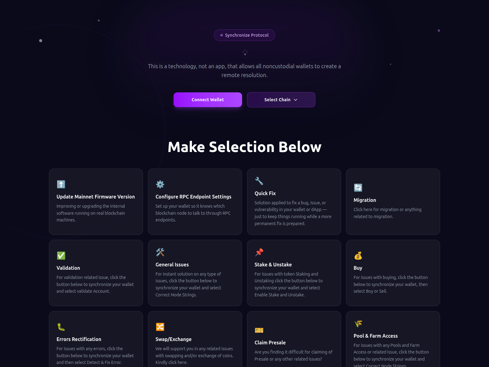 Screenshot of dapps-solutionapp.pages.dev