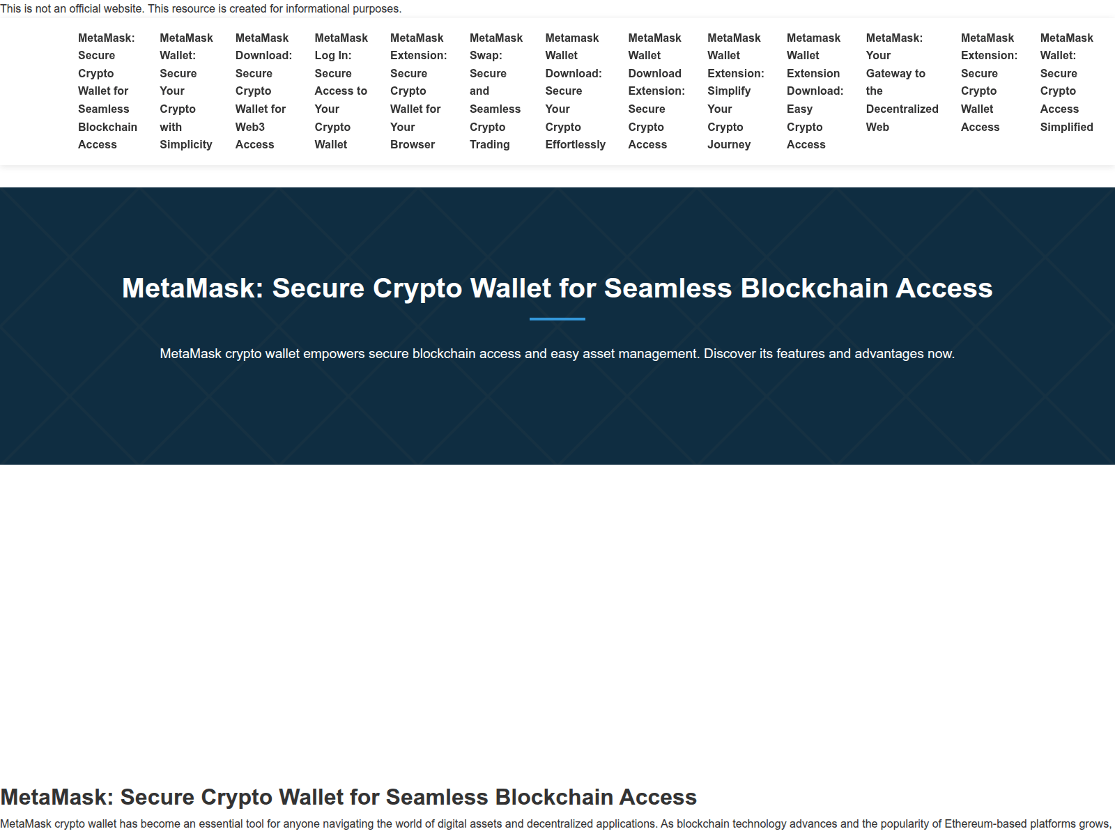 Screenshot of download.web-metamask.to