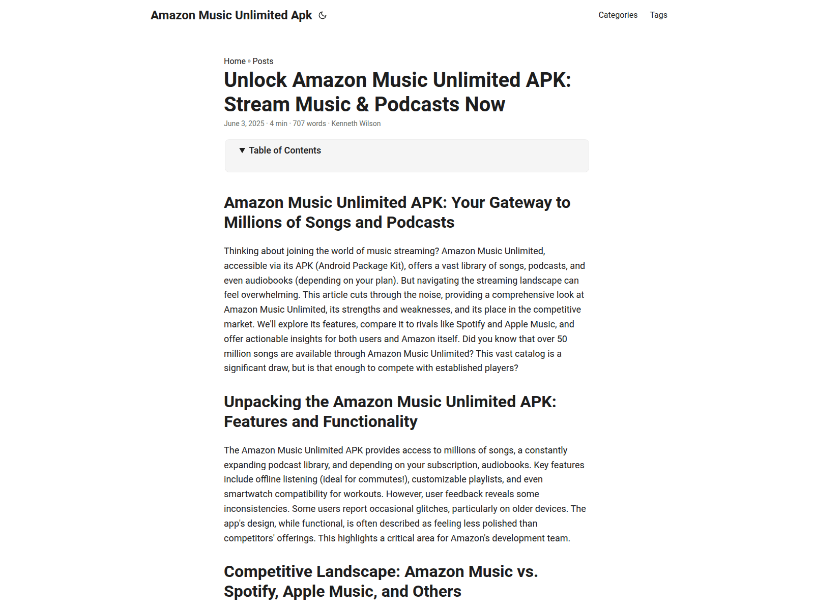 Screenshot of amazon-music-unlimited-apk20250607.pages.dev