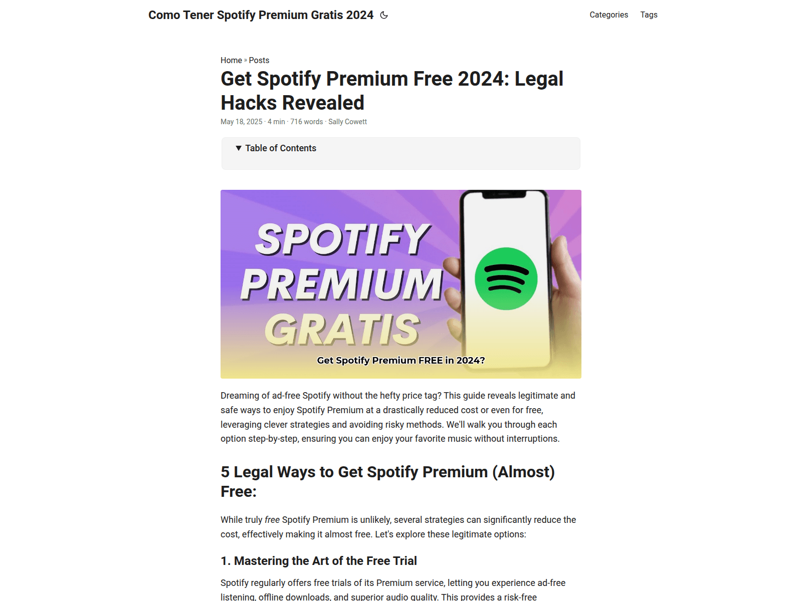 Screenshot of como-tener-spotify-premium-gratis-2024.pages.dev
