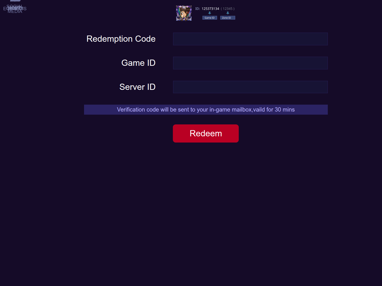 Screenshot of mlbbredeemcode.com