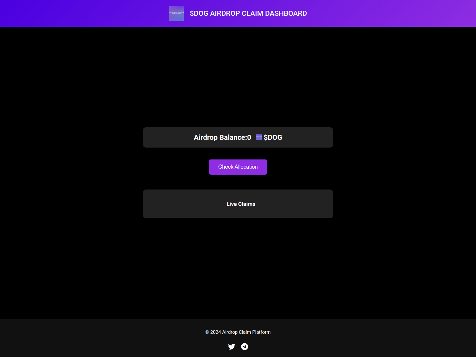 Screenshot of claimdog.pages.dev