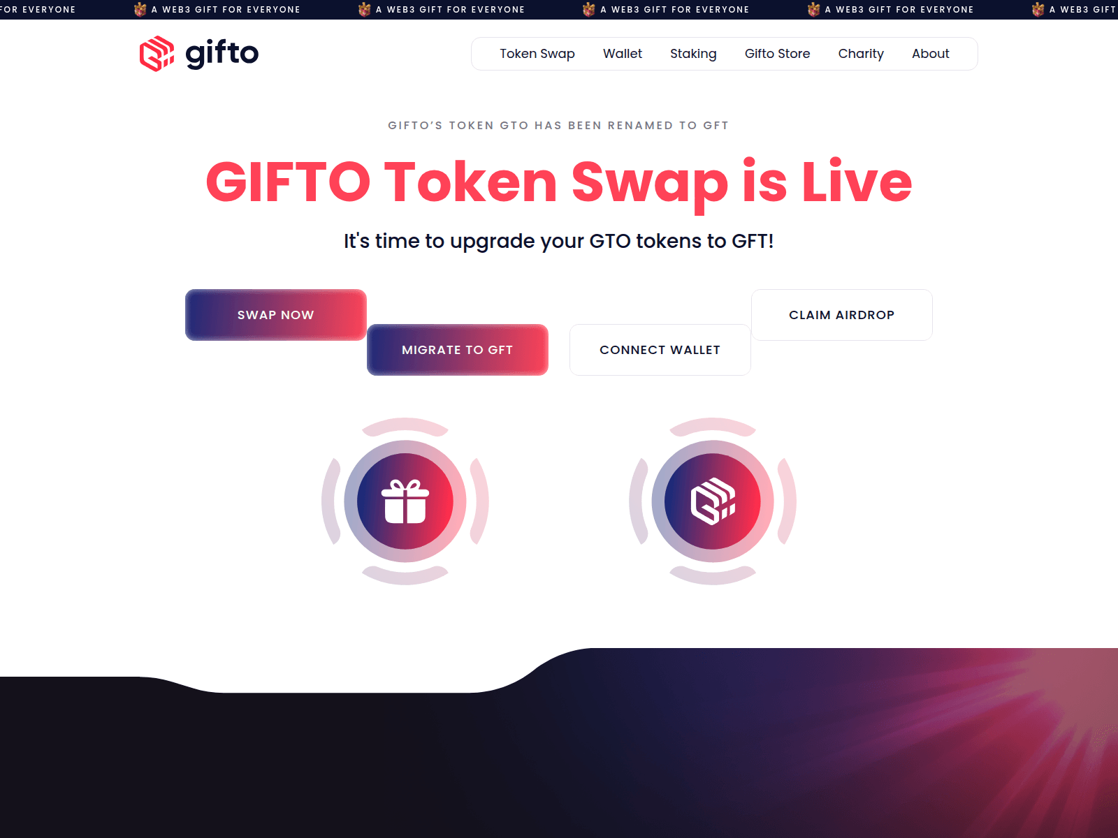 Screenshot of swapgifttokes.pages.dev