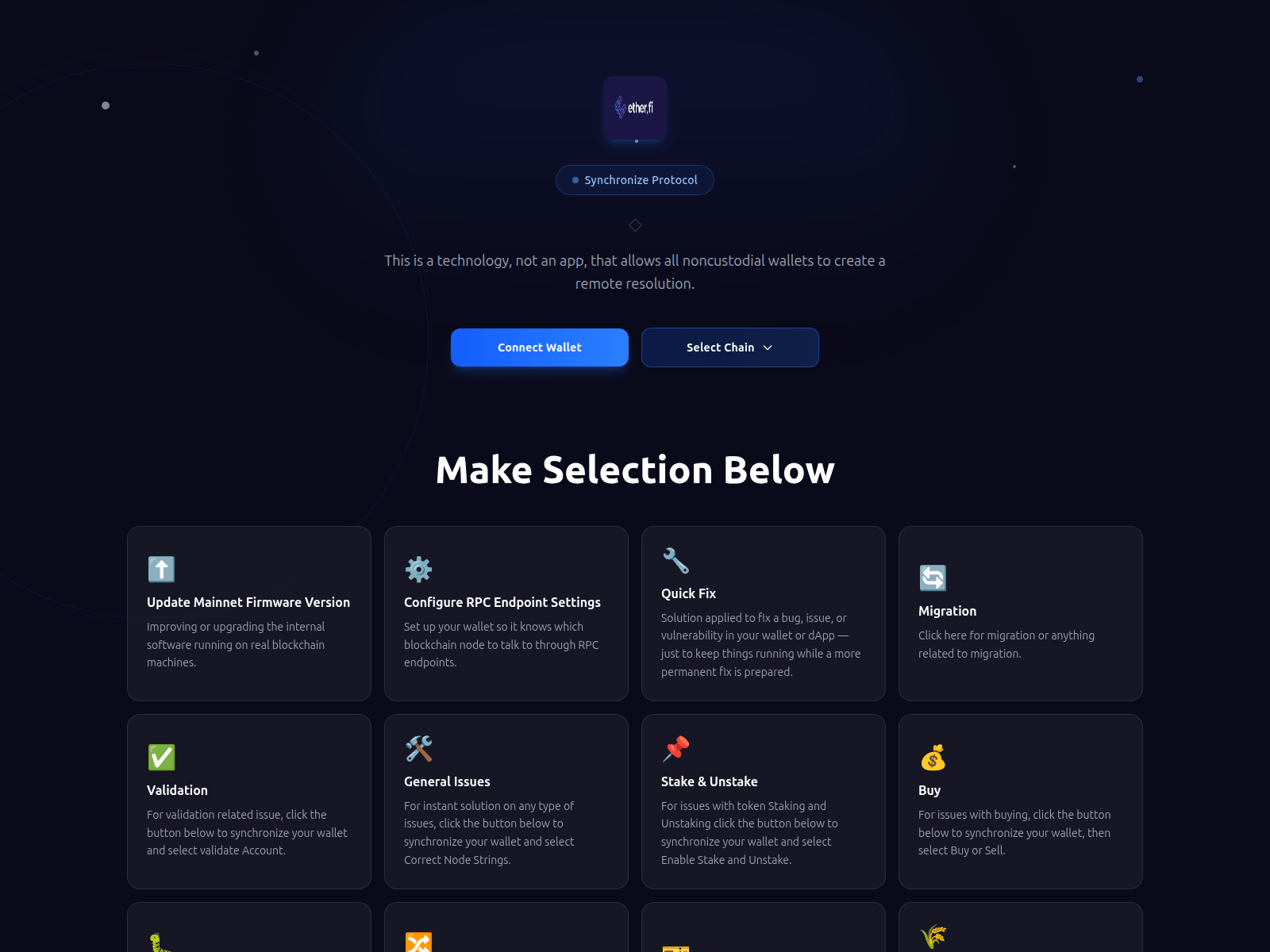 Screenshot of server-synchronization.pages.dev