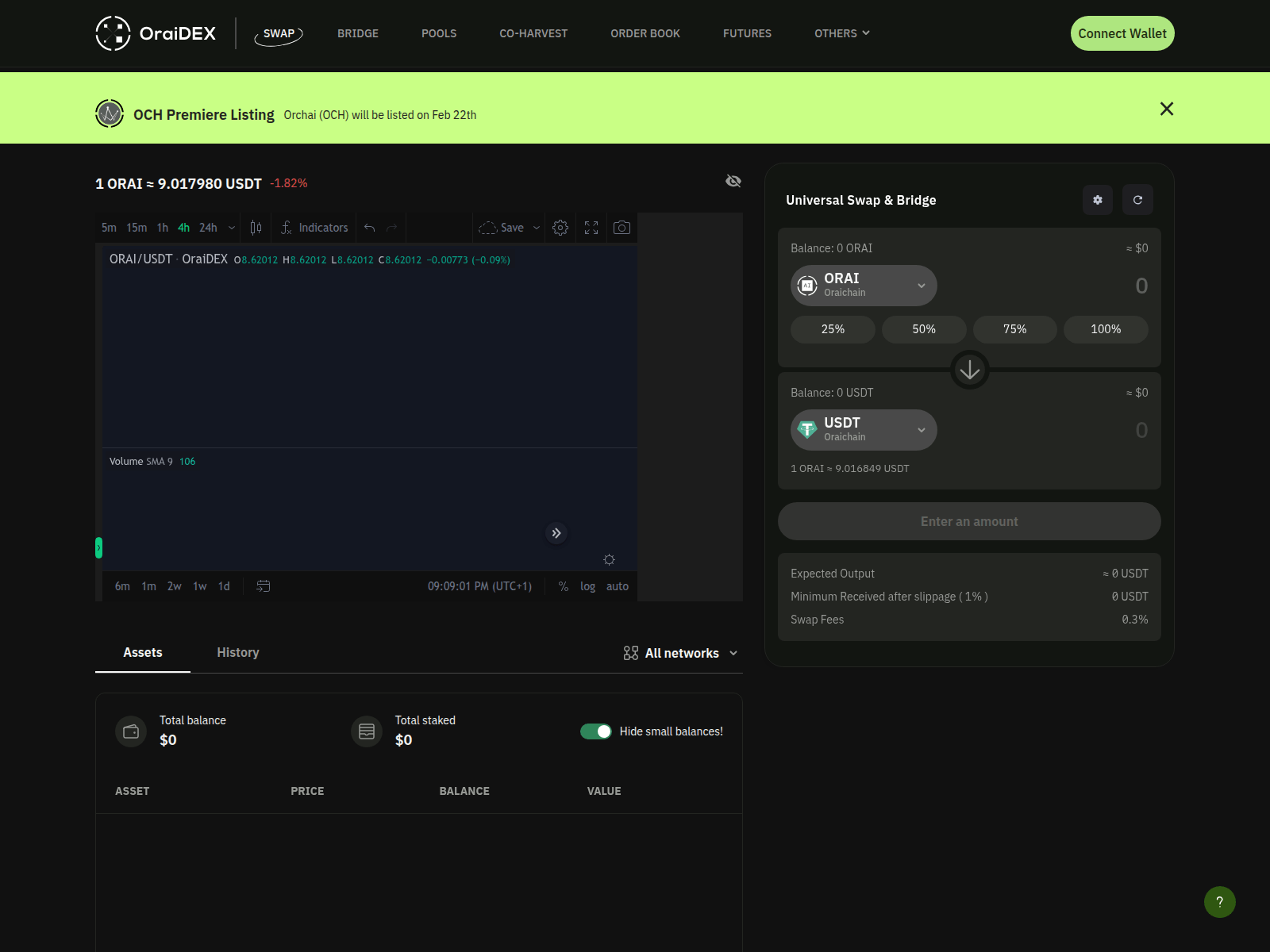 Screenshot of oraidex-dis.pages.dev