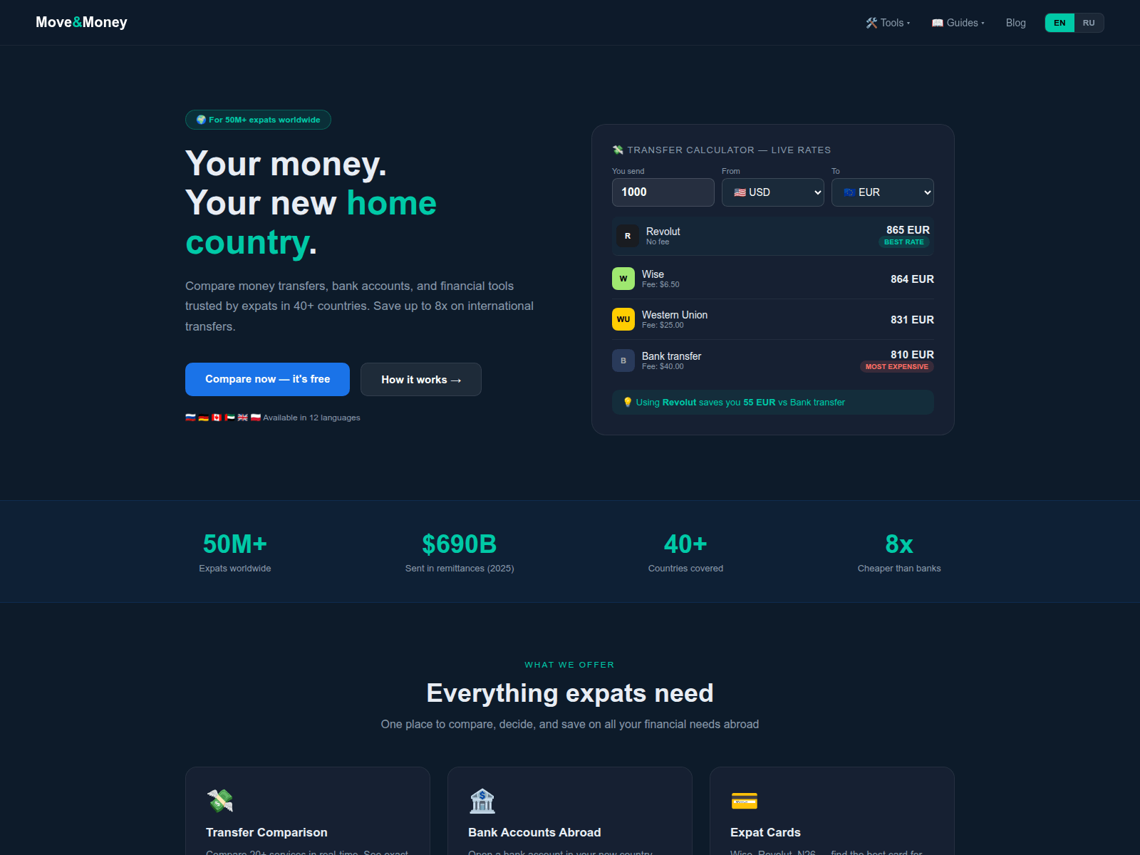 Screenshot of moveandmoney.pages.dev