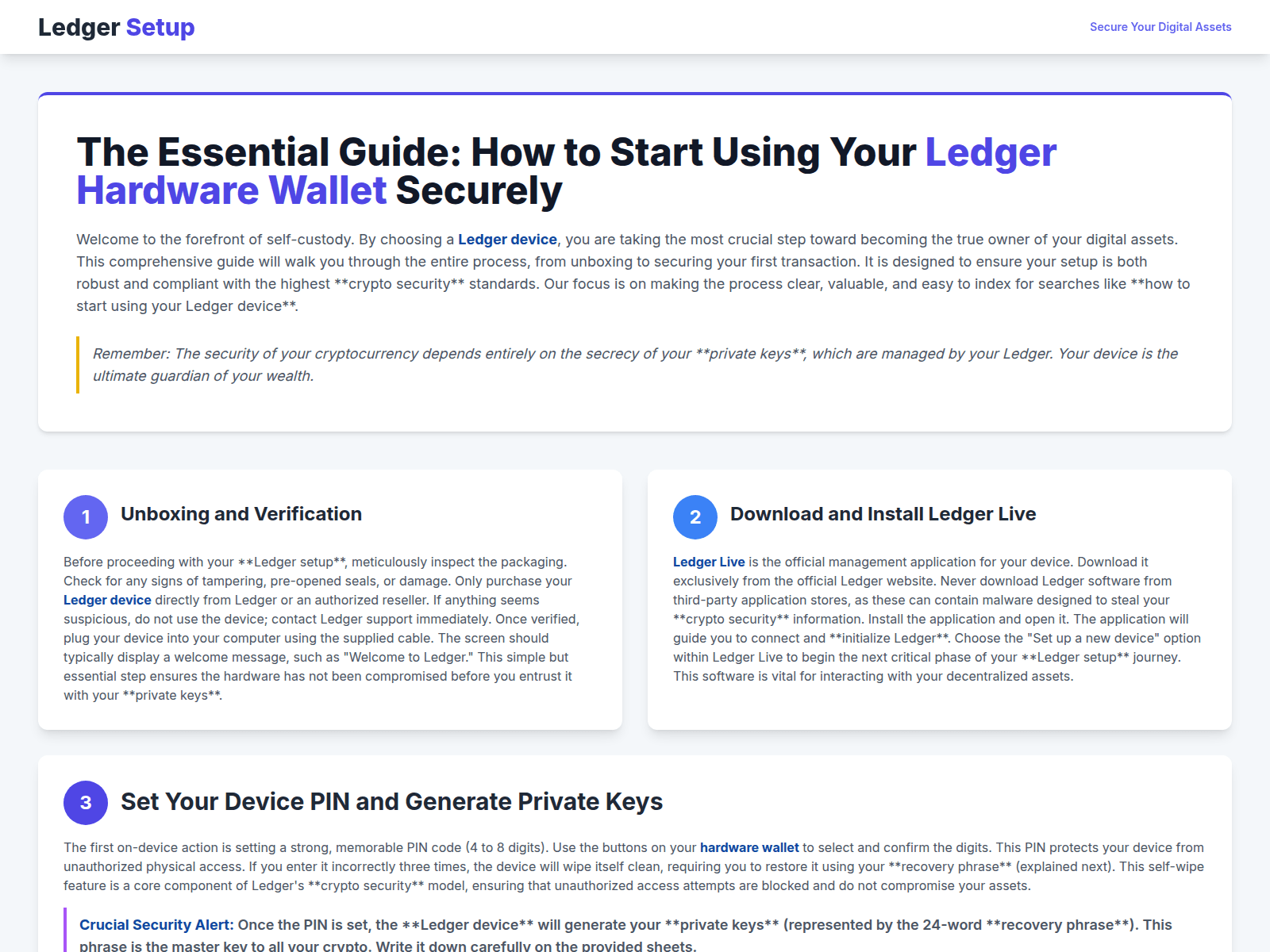 Screenshot of starte-ledgrr.pages.dev