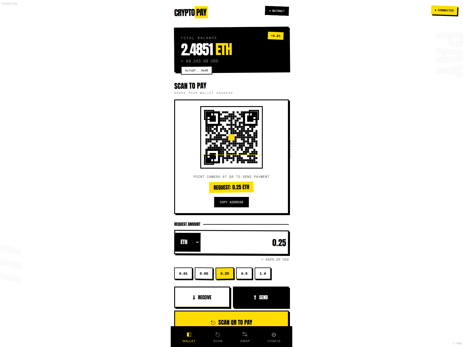 Screenshot of crypto-wallet-chaos.pages.dev