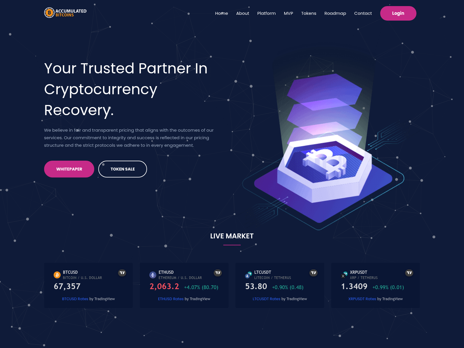 Screenshot of accumulatedtokens.net