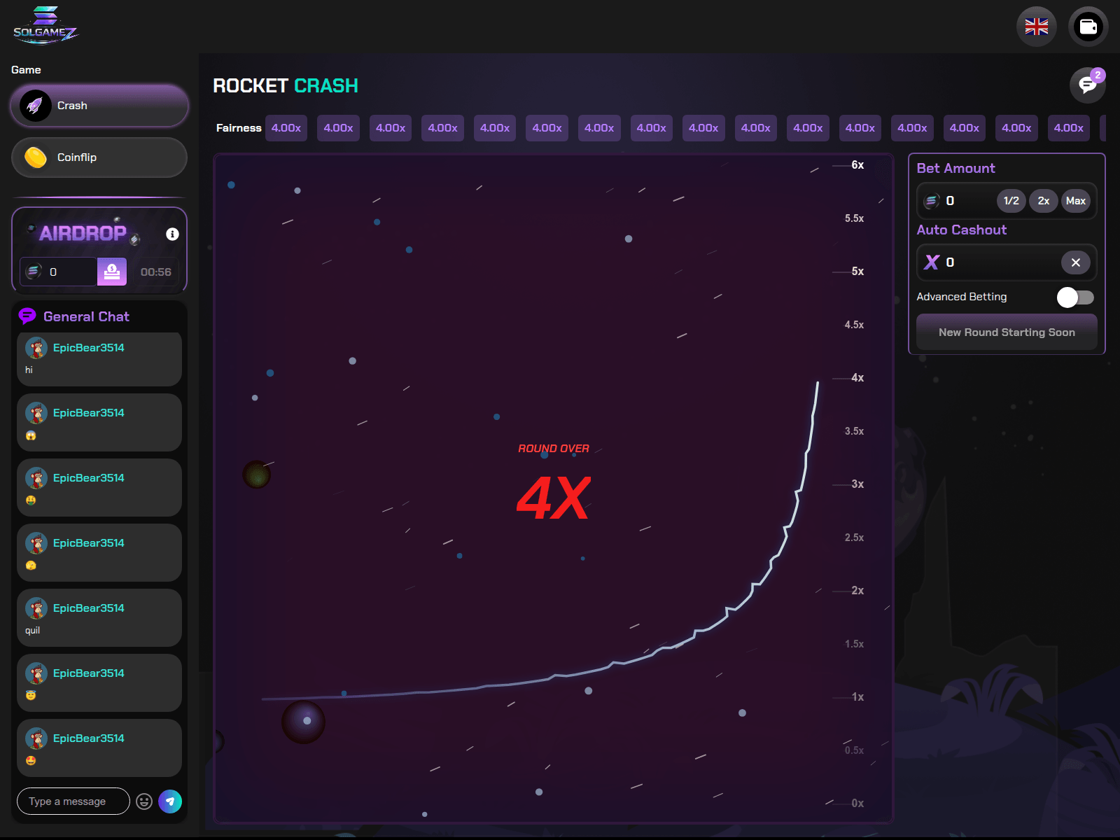 Screenshot of bettingplatform-solana-frontend.pages.dev