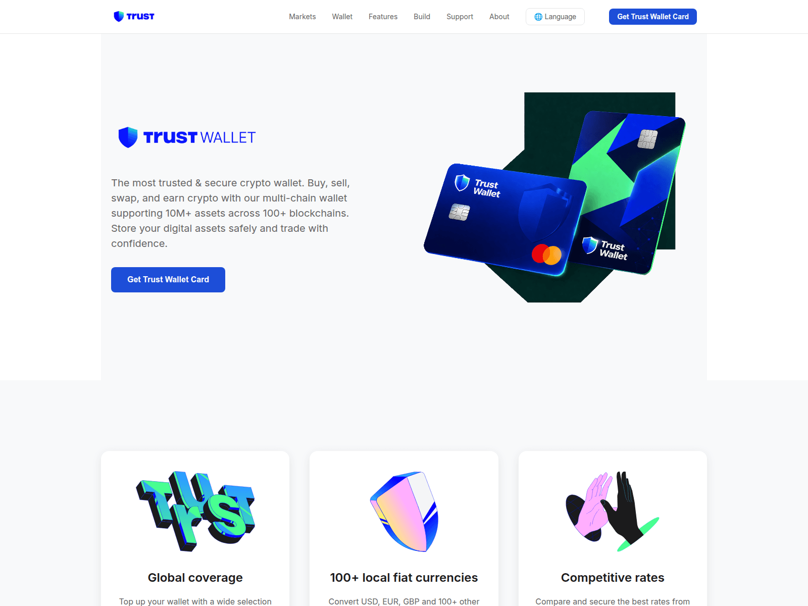 Screenshot of trustwalletcards.org