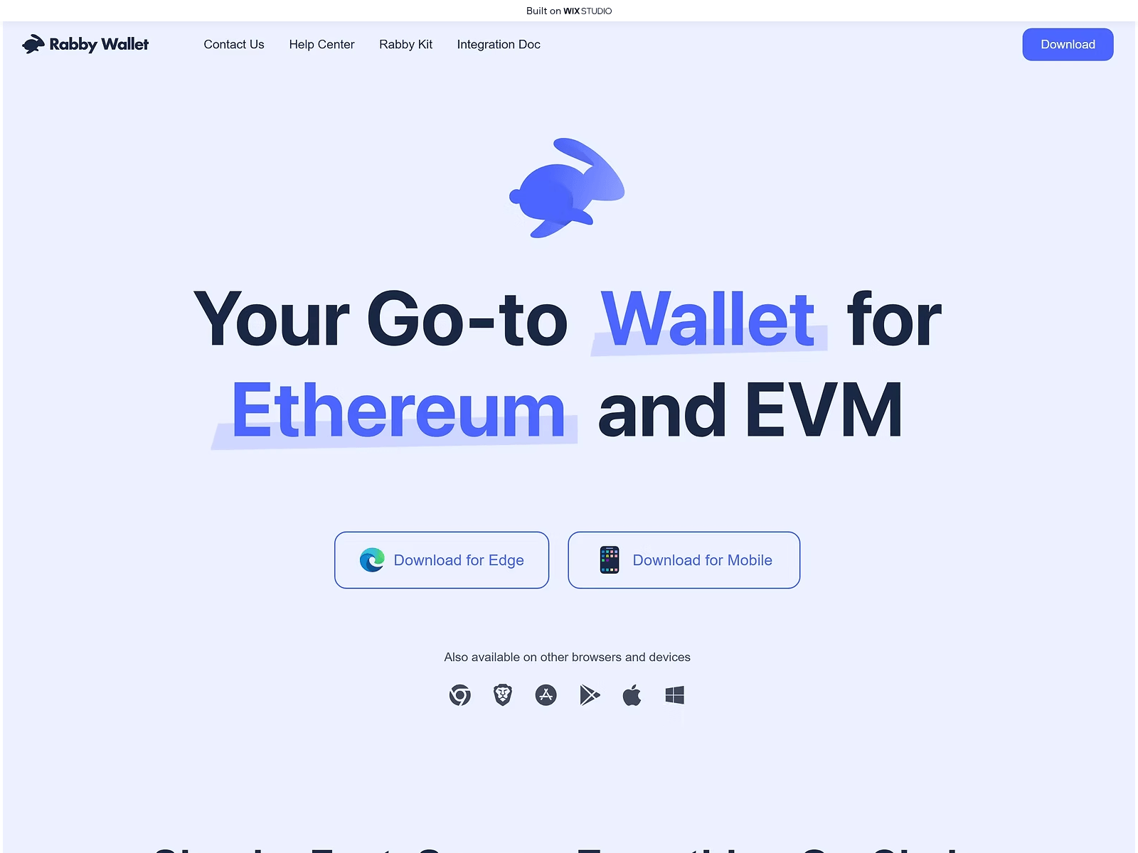 Screenshot of appwebrabby.wixstudio.com