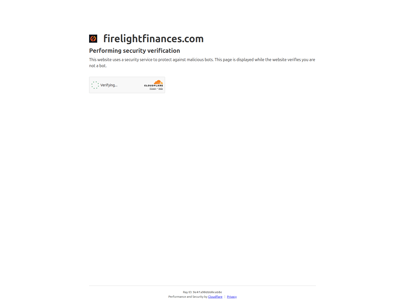 Screenshot of firelightfinances.com