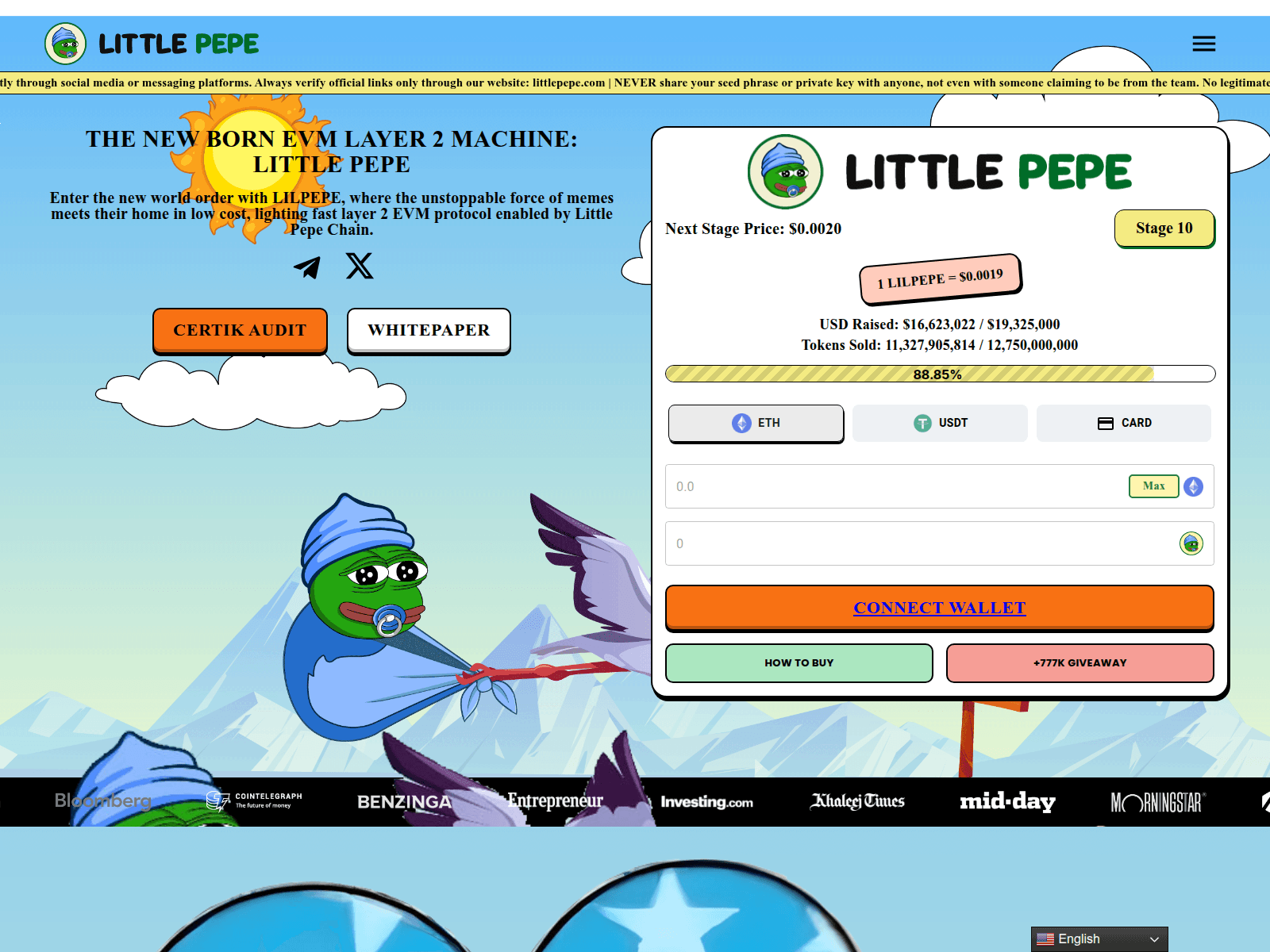 Screenshot of littlepepeweb.pages.dev