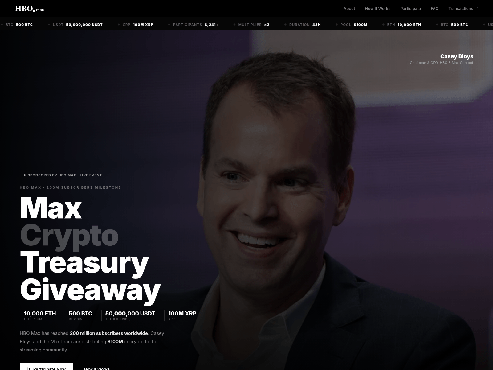 Screenshot of hbomax.info