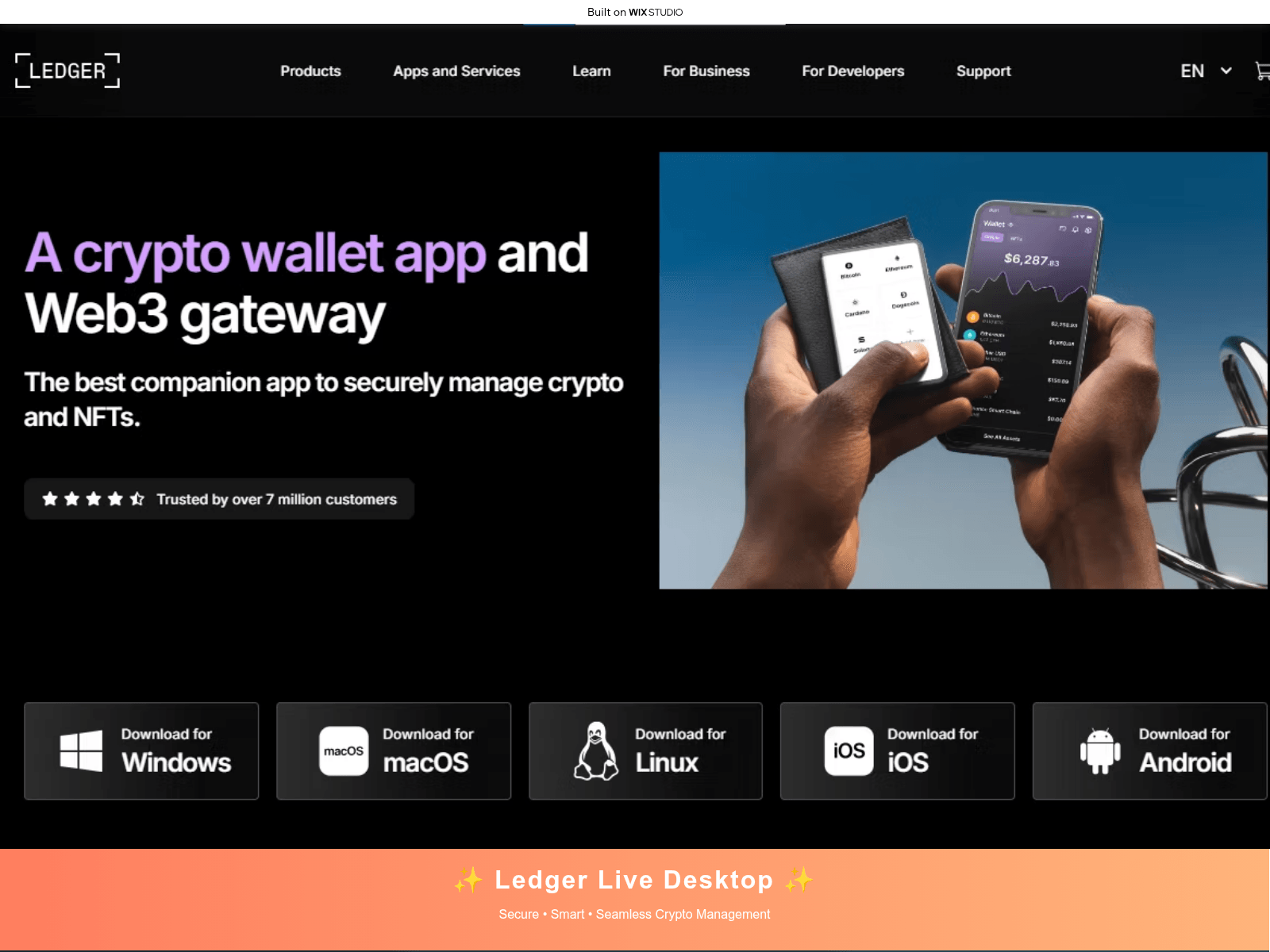 Screenshot of eng-desktop.wixstudio.com