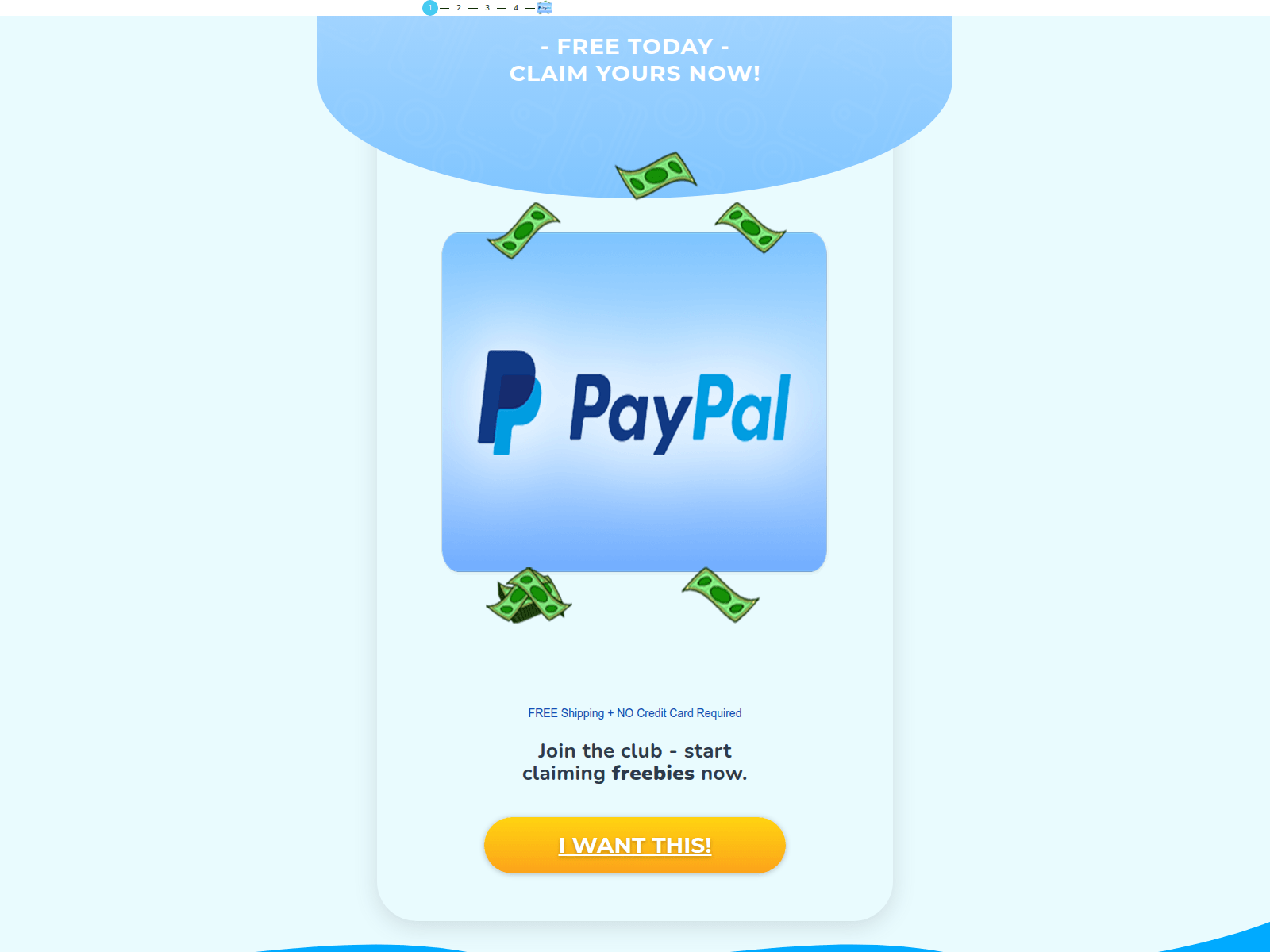 Screenshot of paypal.clarimob.com