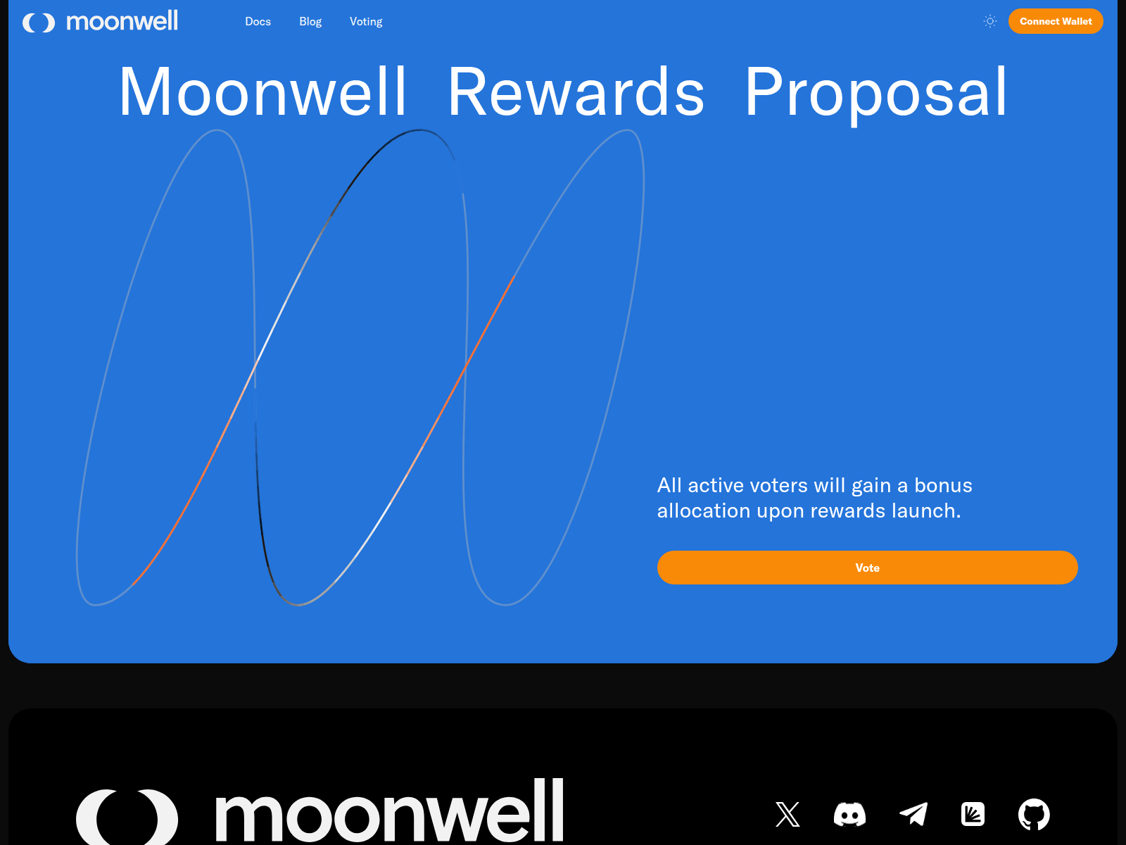 Screenshot of votes-moonwell.foundation
