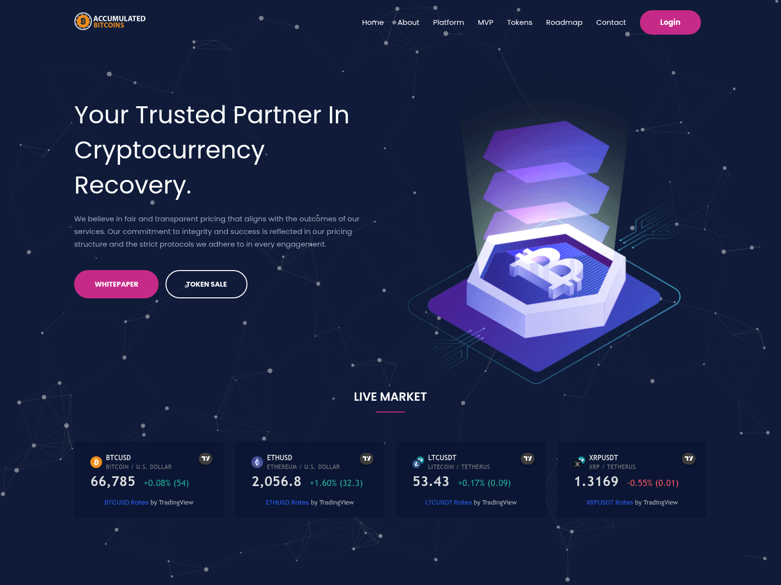 Screenshot of accumulatedtokens.com
