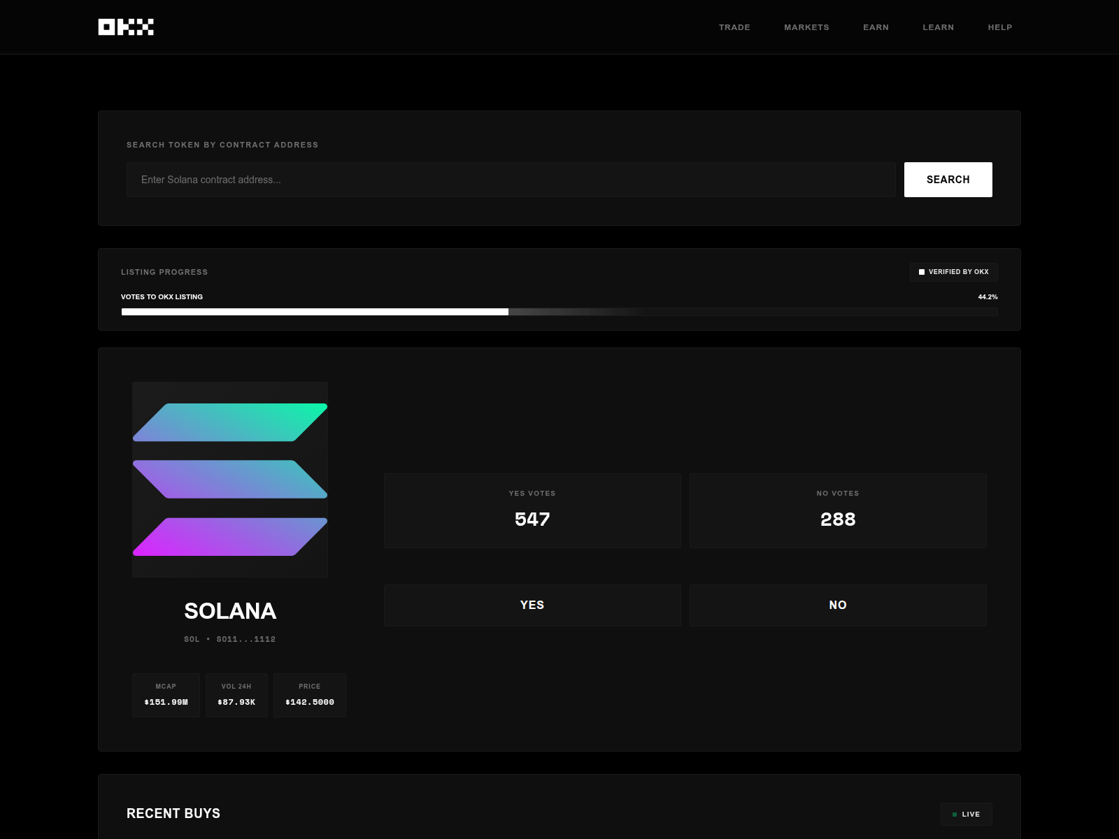Screenshot of okx-vote.fun