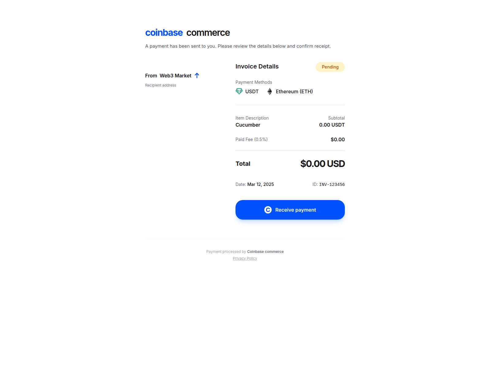 Screenshot of coinbase.com.dashboard-payment.link