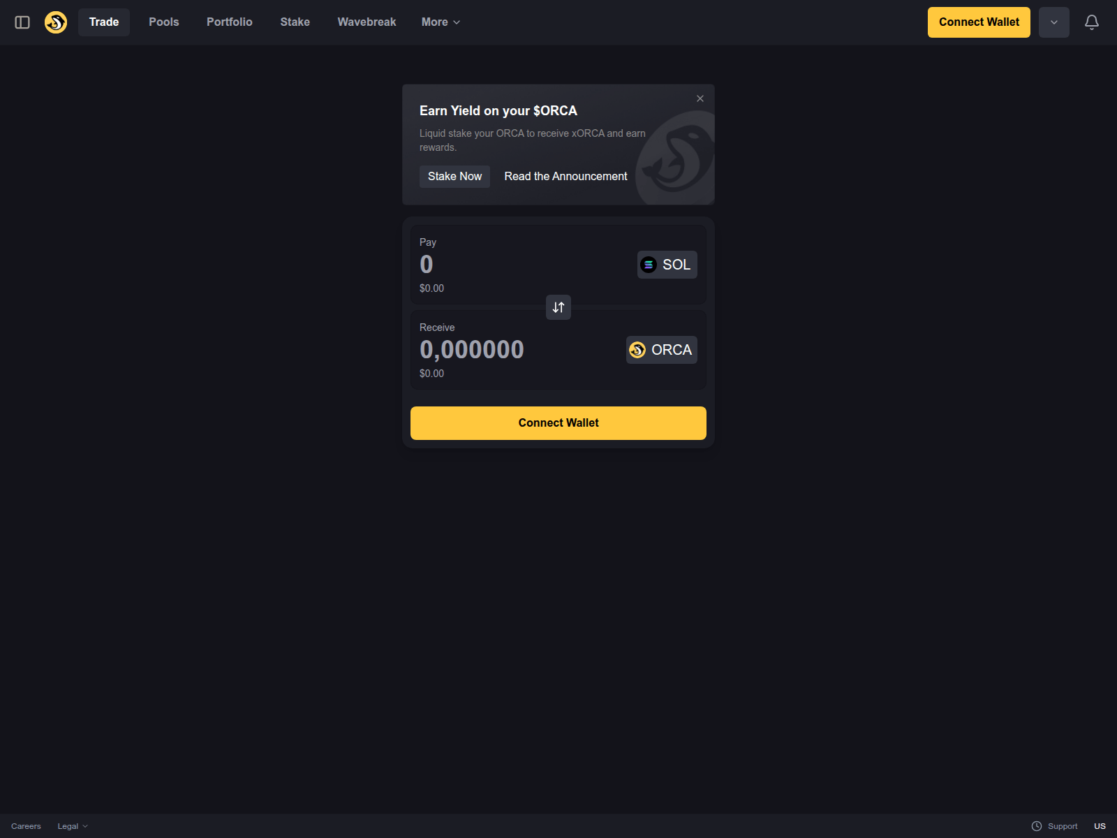 Screenshot of orcaswap.pro