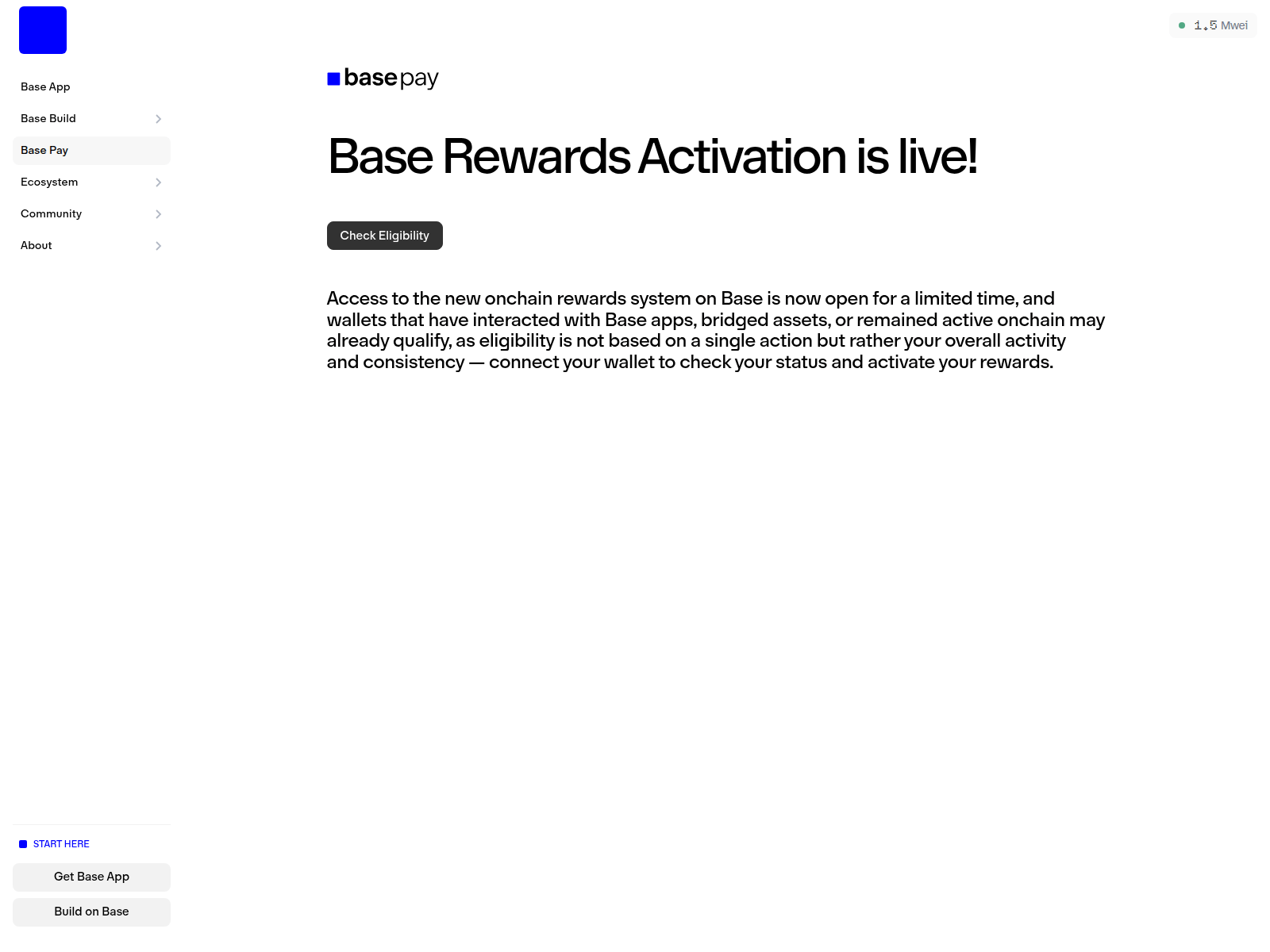 Screenshot of check-basechain.com