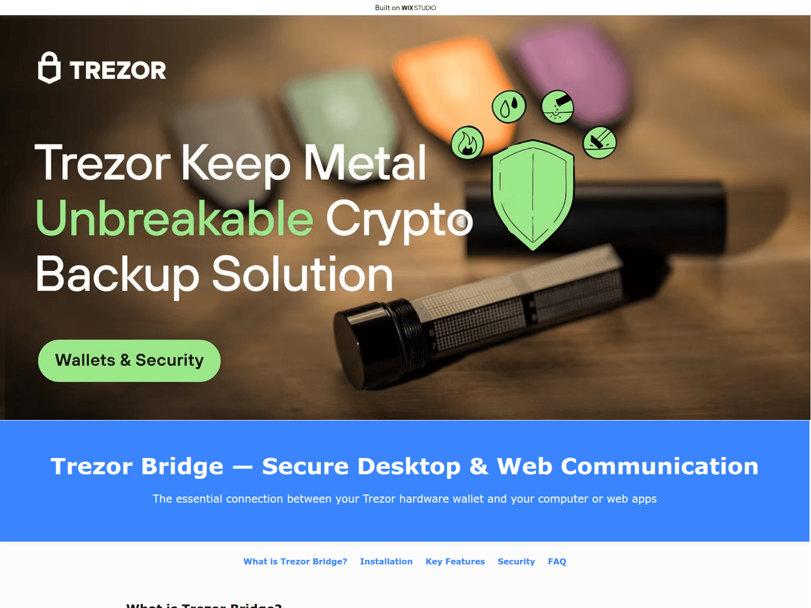 Screenshot of user-bridge.wixstudio.com
