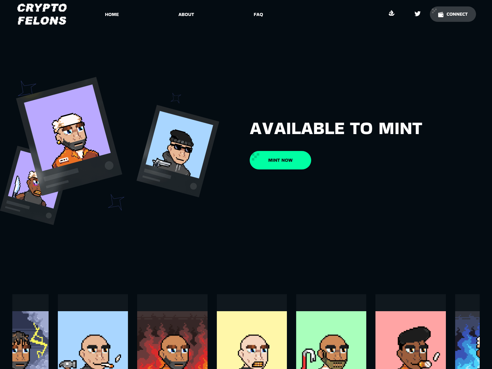 Screenshot of cryptofelons.pages.dev