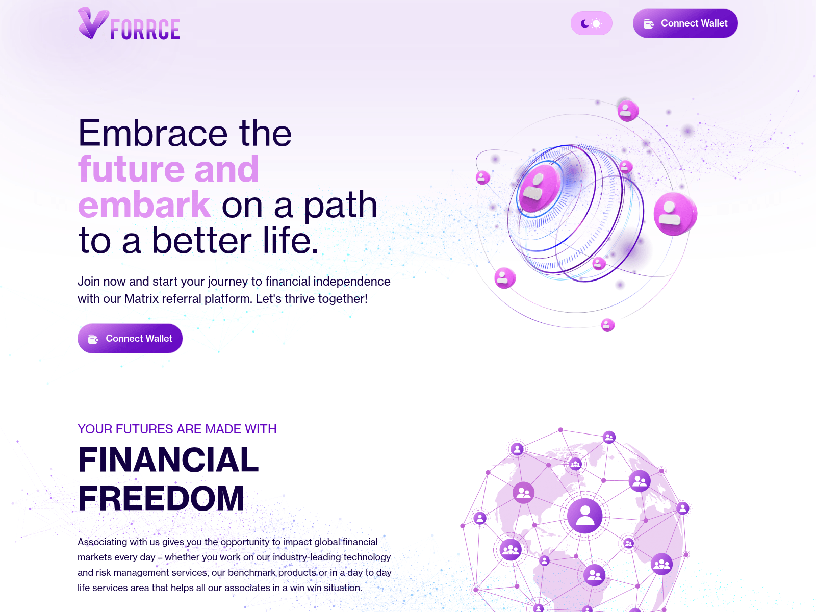 Screenshot of yezbitcoin-staking-vforce-demo.pages.dev