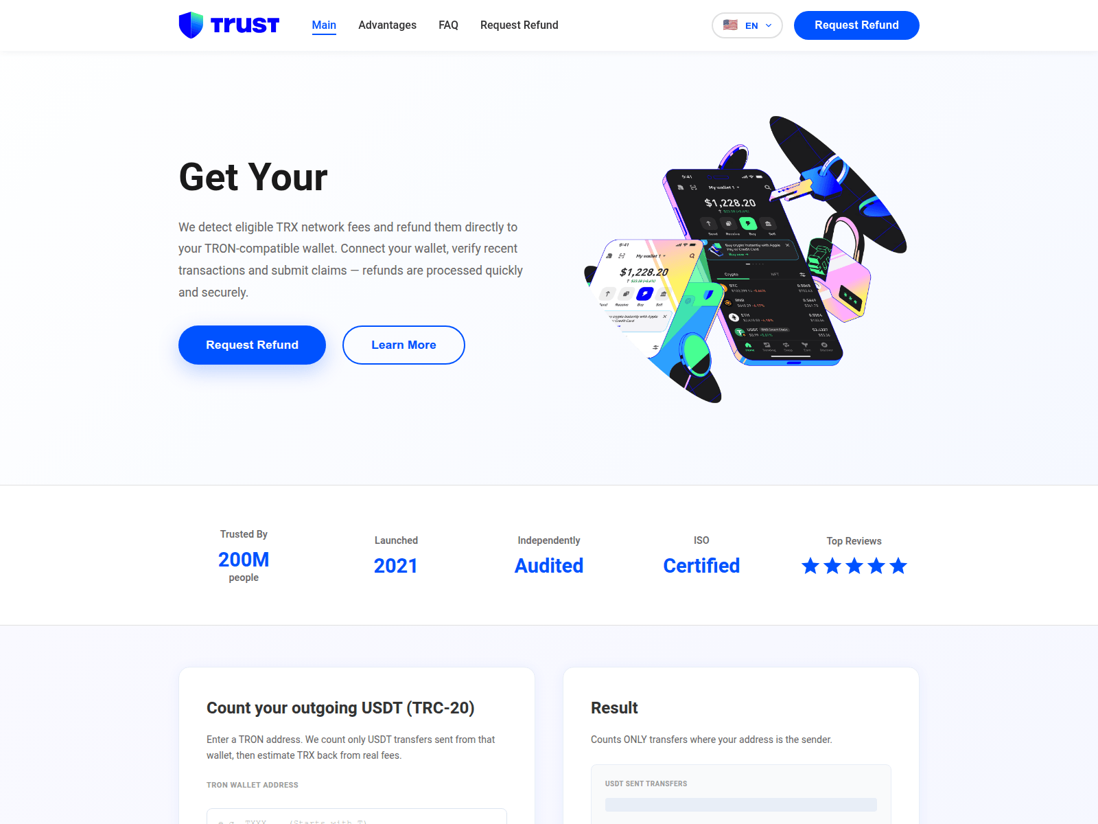 Screenshot of trustfee.promobluedeep.site