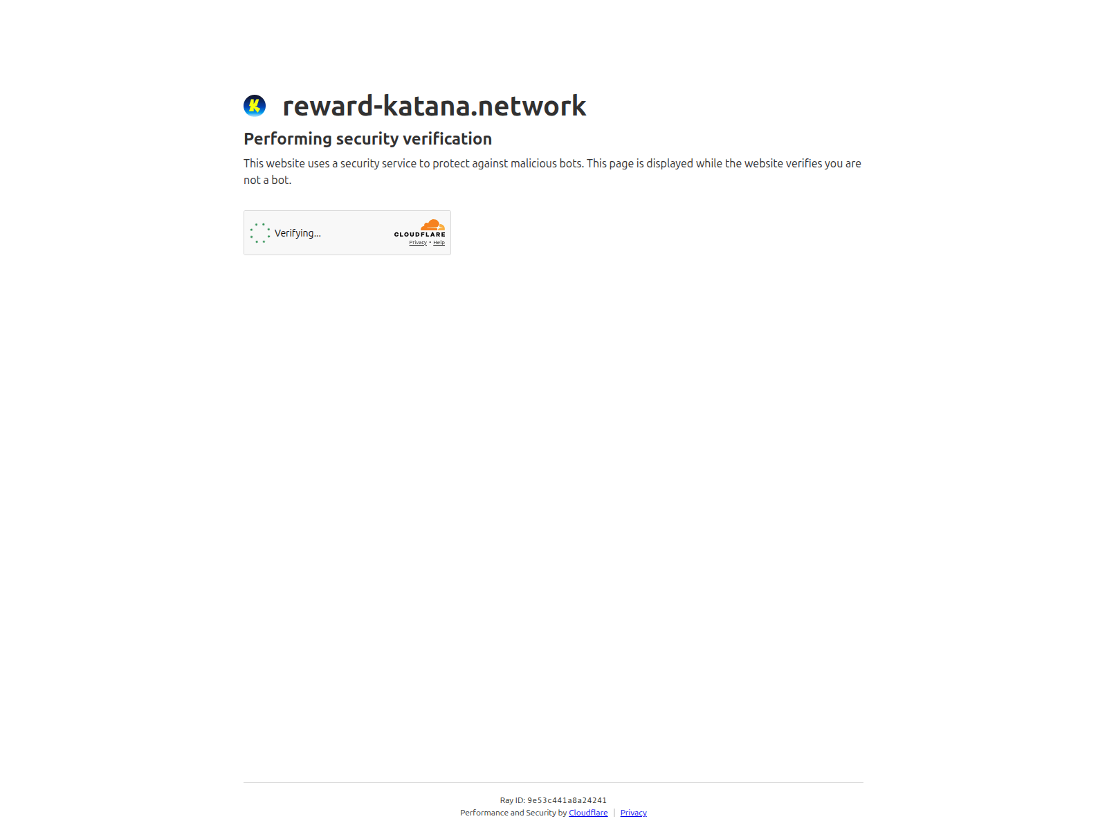 Screenshot of reward-katana.network