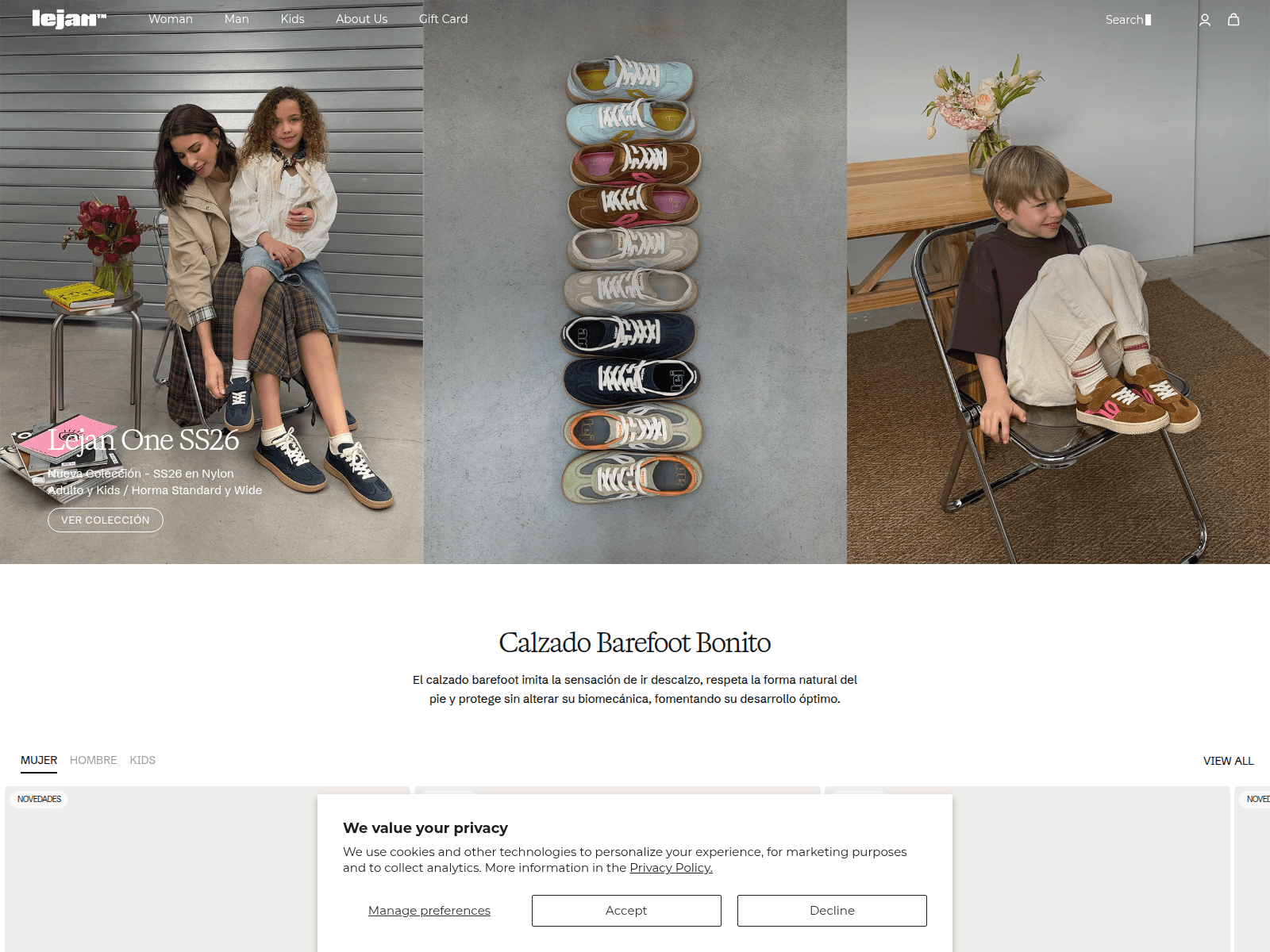 Screenshot of lejanbrand.com