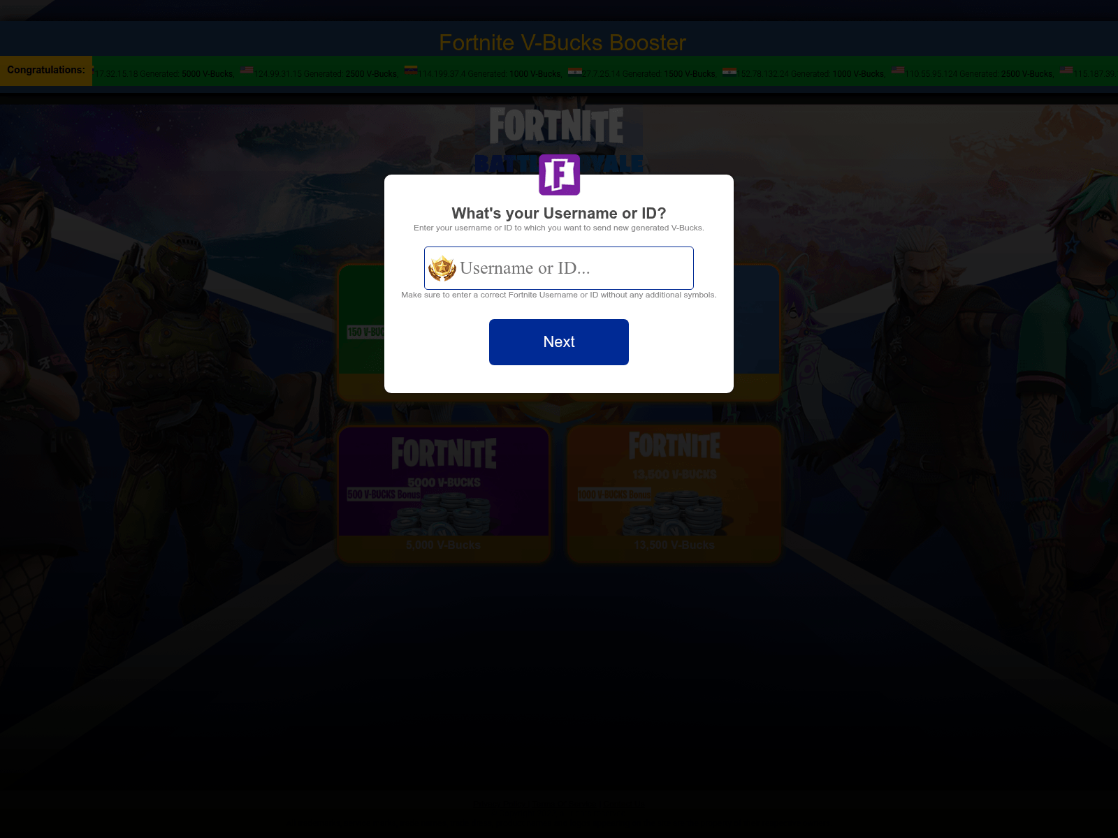 Screenshot of vbucks-booster.pages.dev