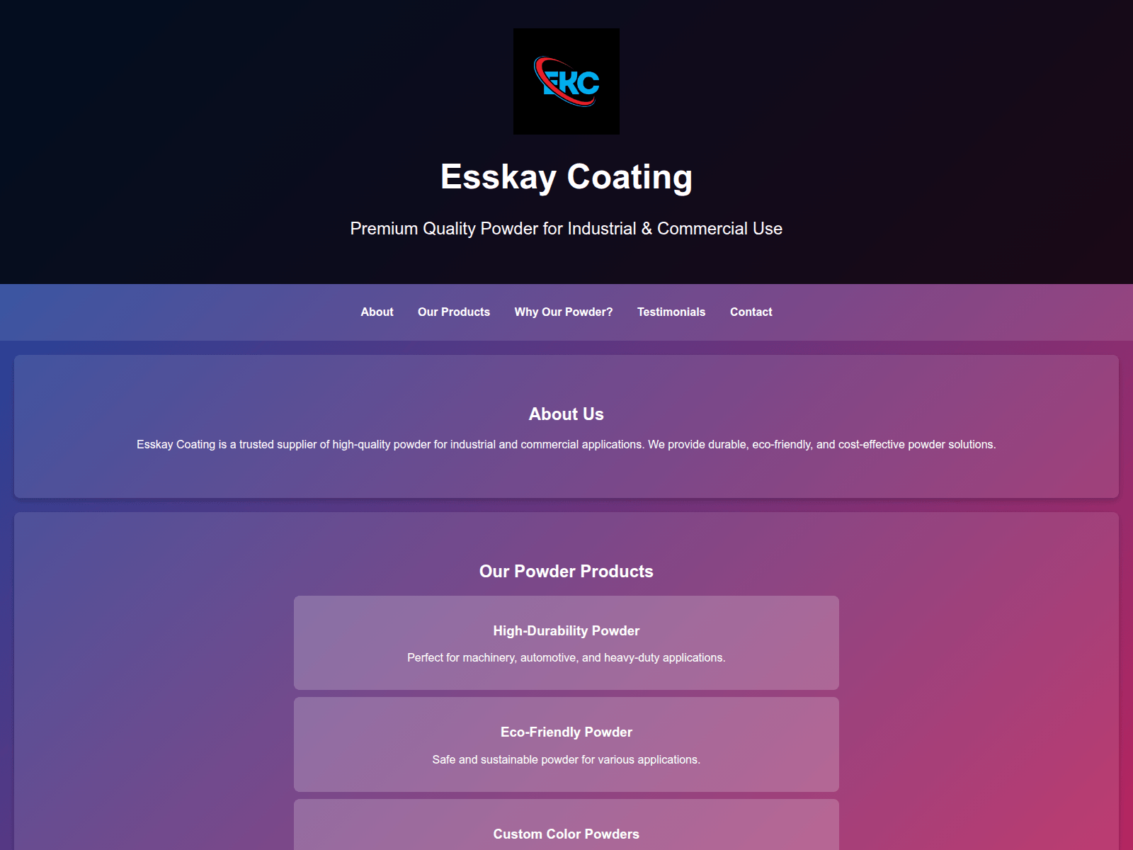 Screenshot of esskaycoating1.pages.dev