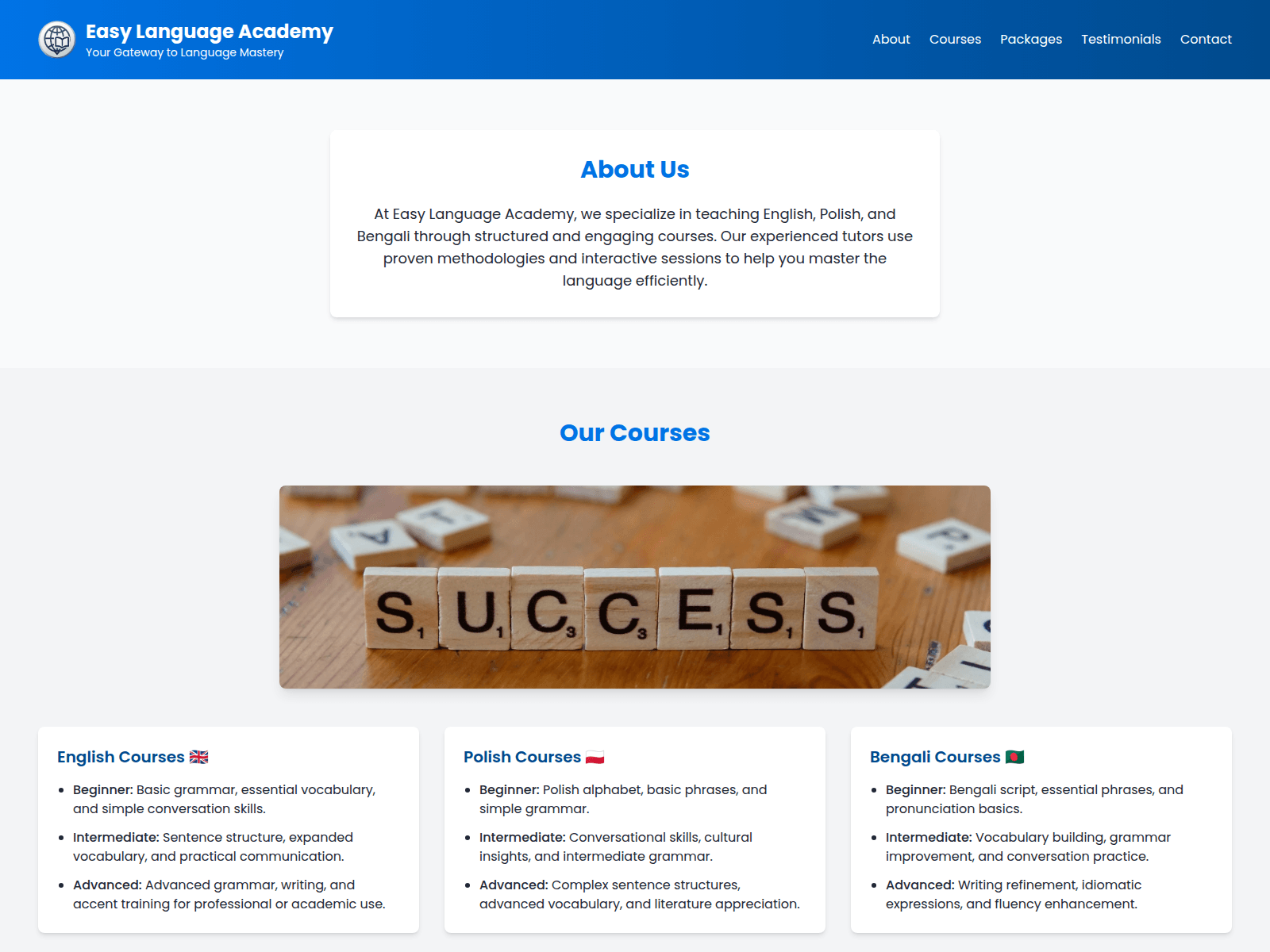 Screenshot of languagetutor.pages.dev