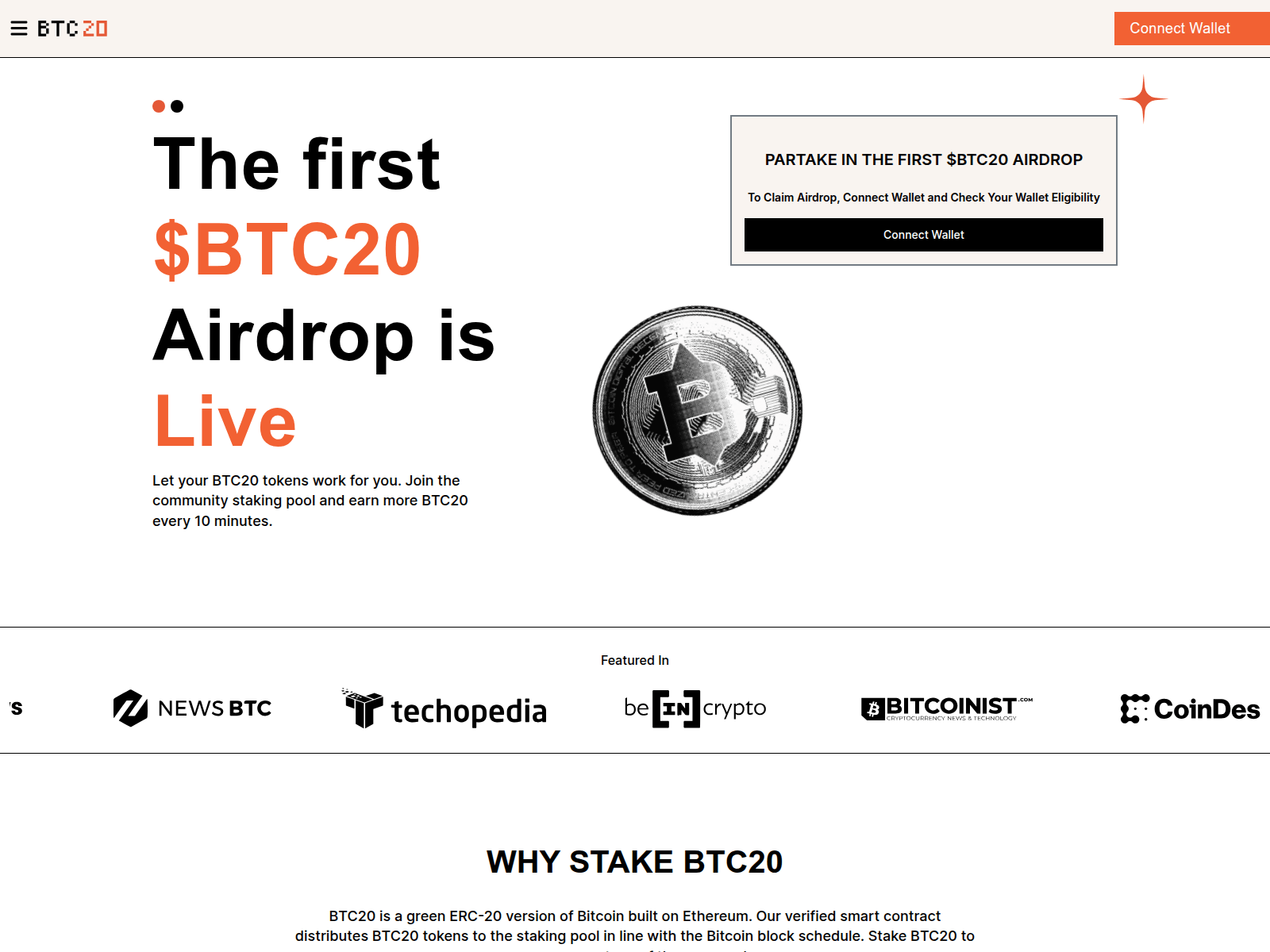 Screenshot of claimbtc20.pages.dev