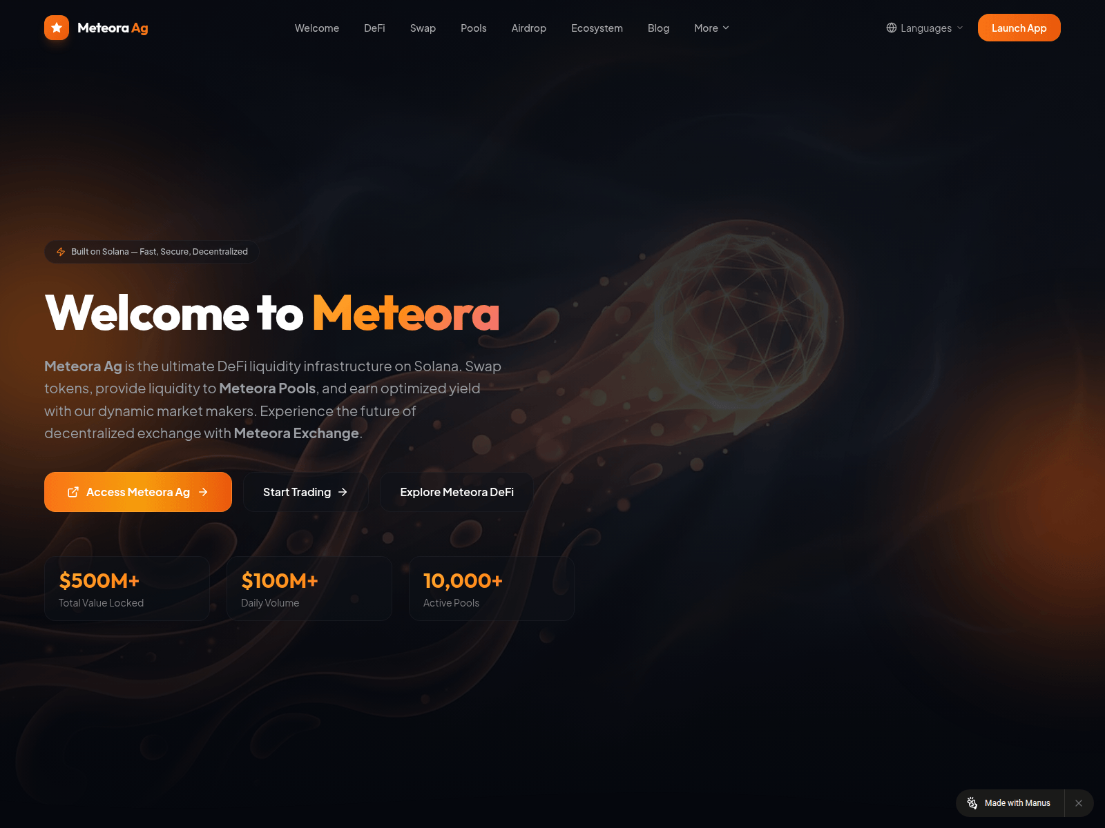 Screenshot of meteoras-ag.cc