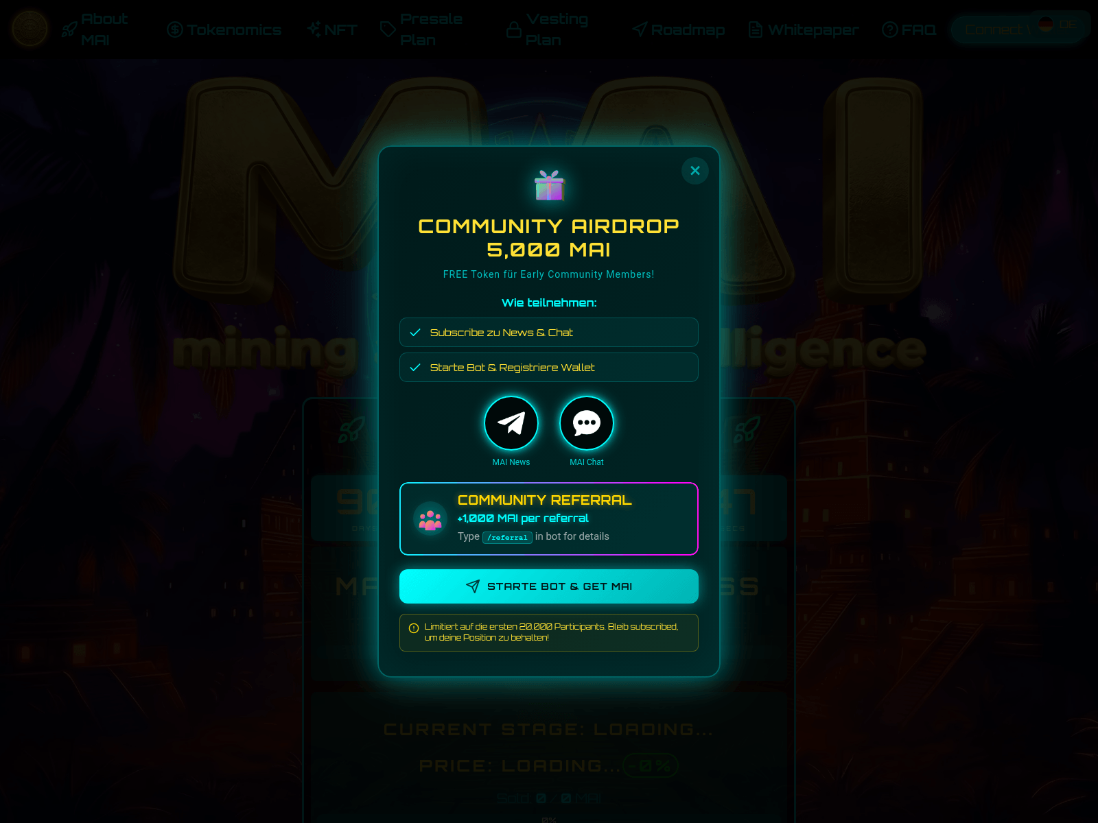 Screenshot of miningmai.com