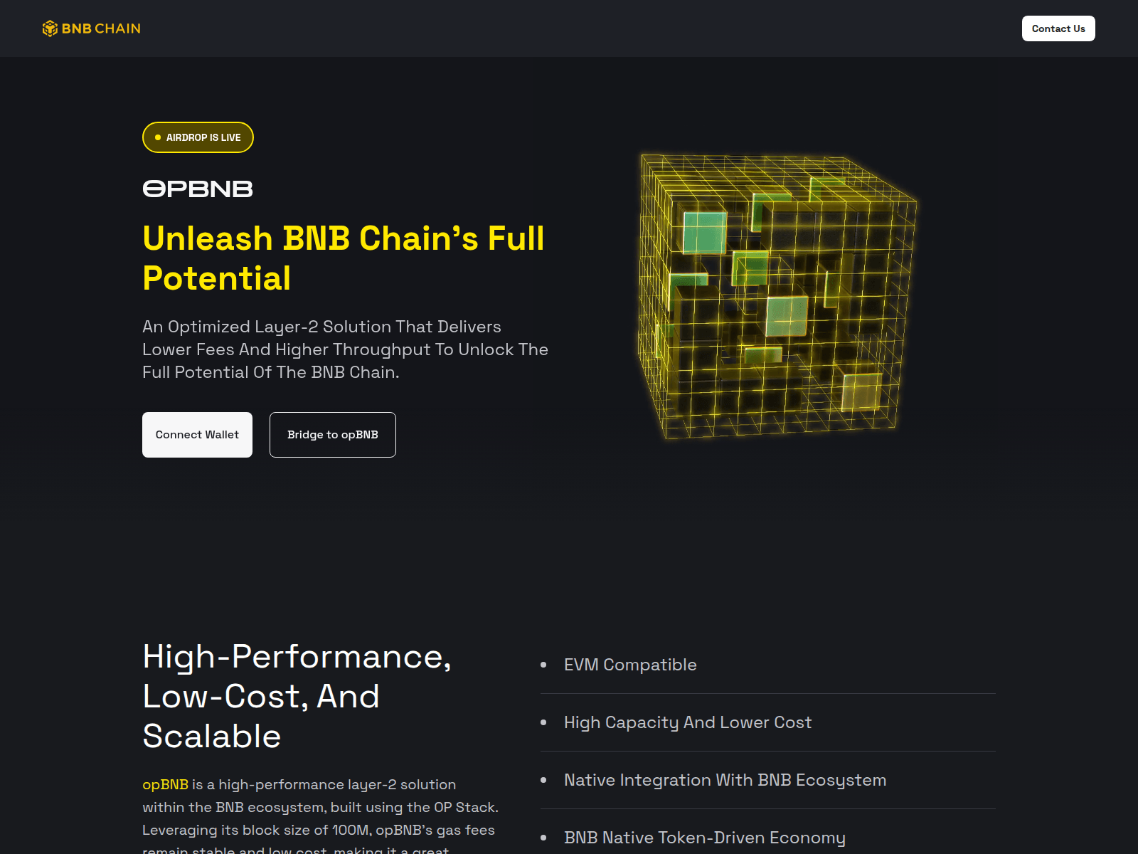 Screenshot of opbnb-chains.pages.dev