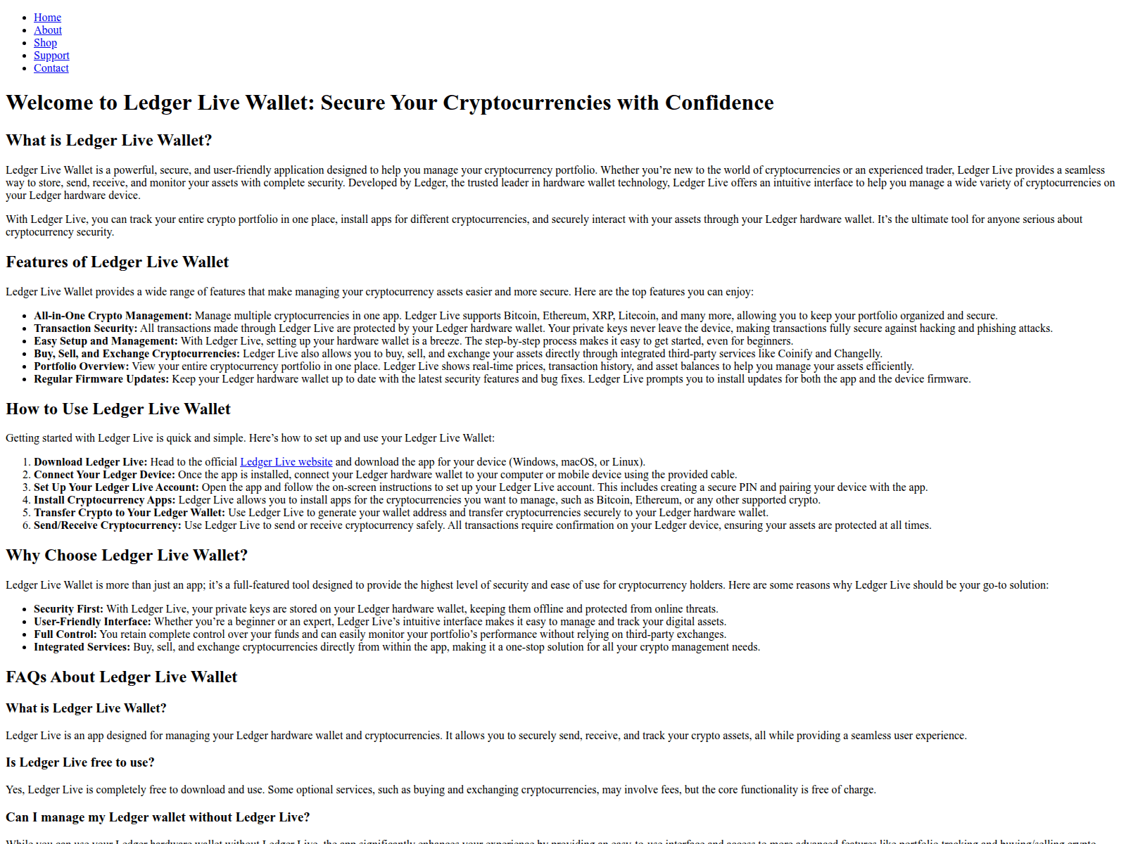 Screenshot of ledgglivewalk.pages.dev