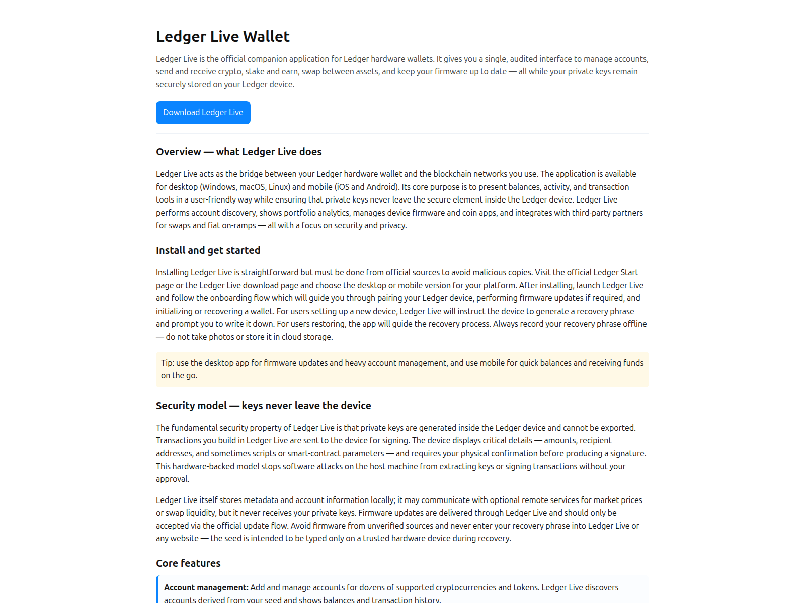 Screenshot of ldgr-wlt.pages.dev