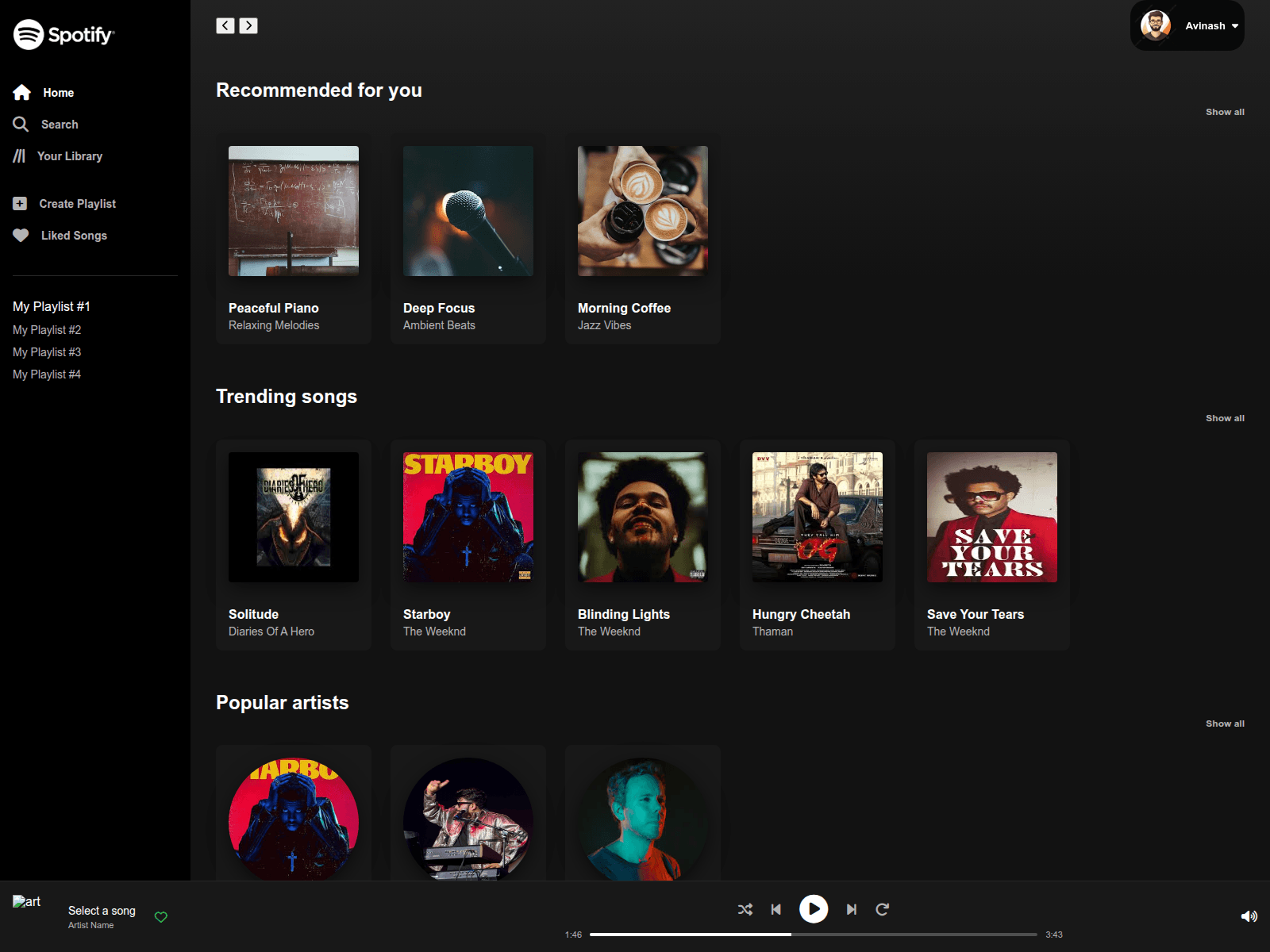 Screenshot of avinashcreates.github.io