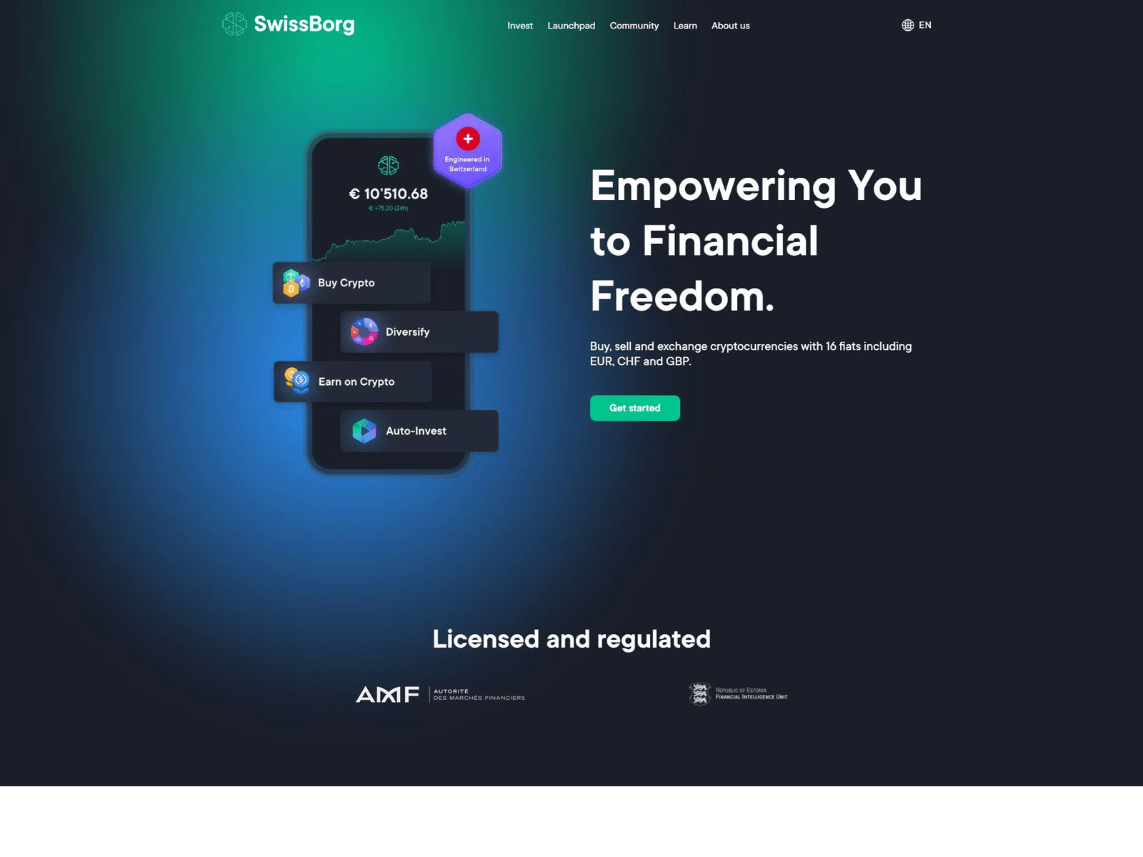 Screenshot of swisborg-walletauth.webflow.io
