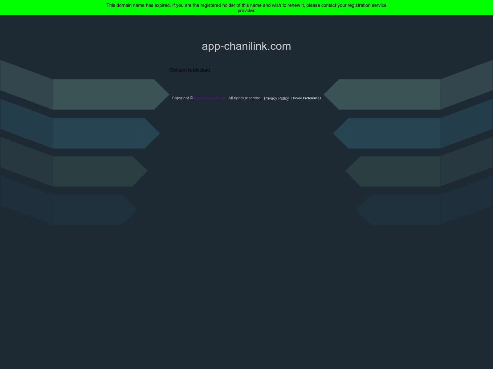 Screenshot of app-chanilink.com