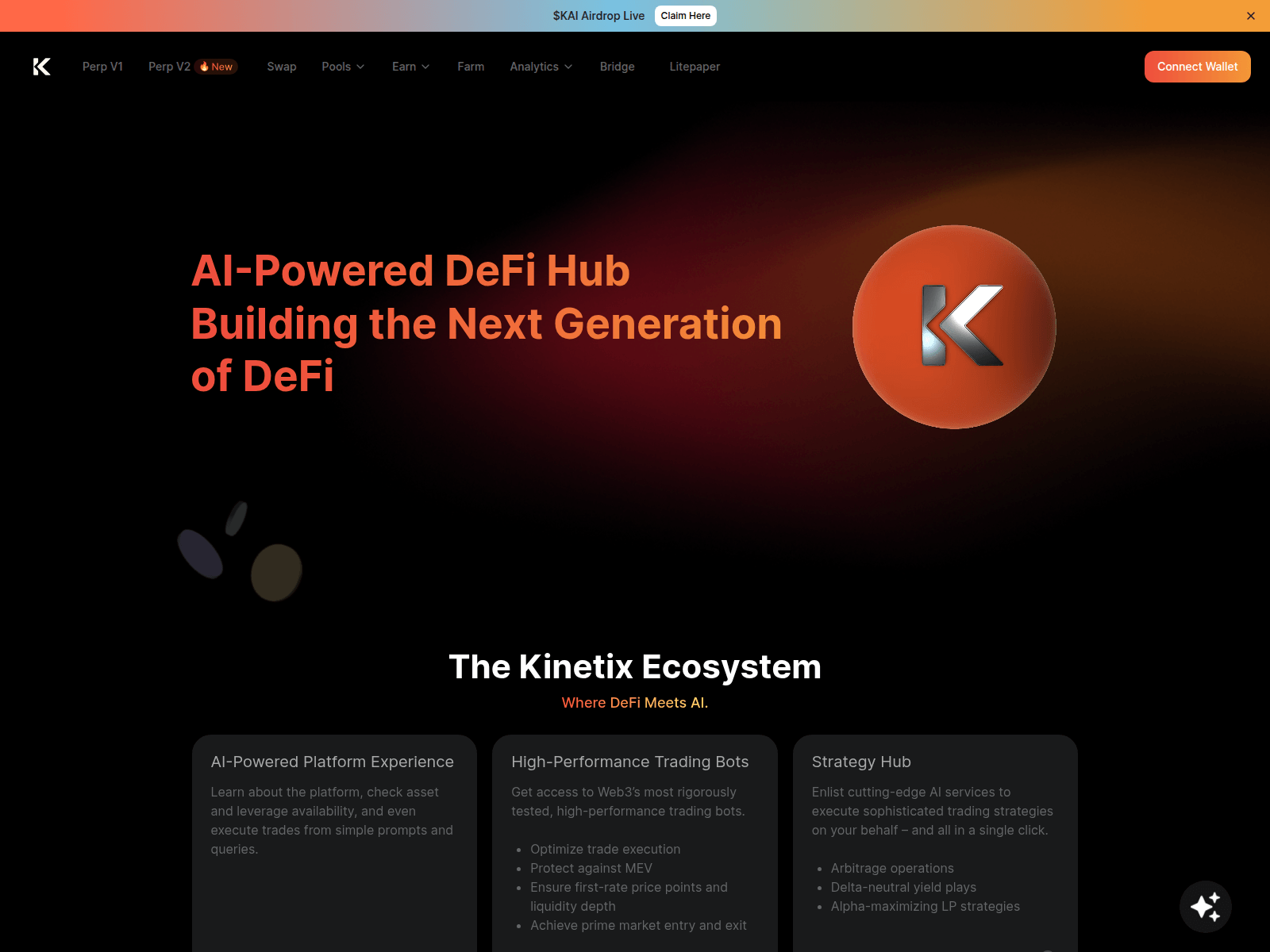 Screenshot of kinetixfinance-dashboard.pages.dev
