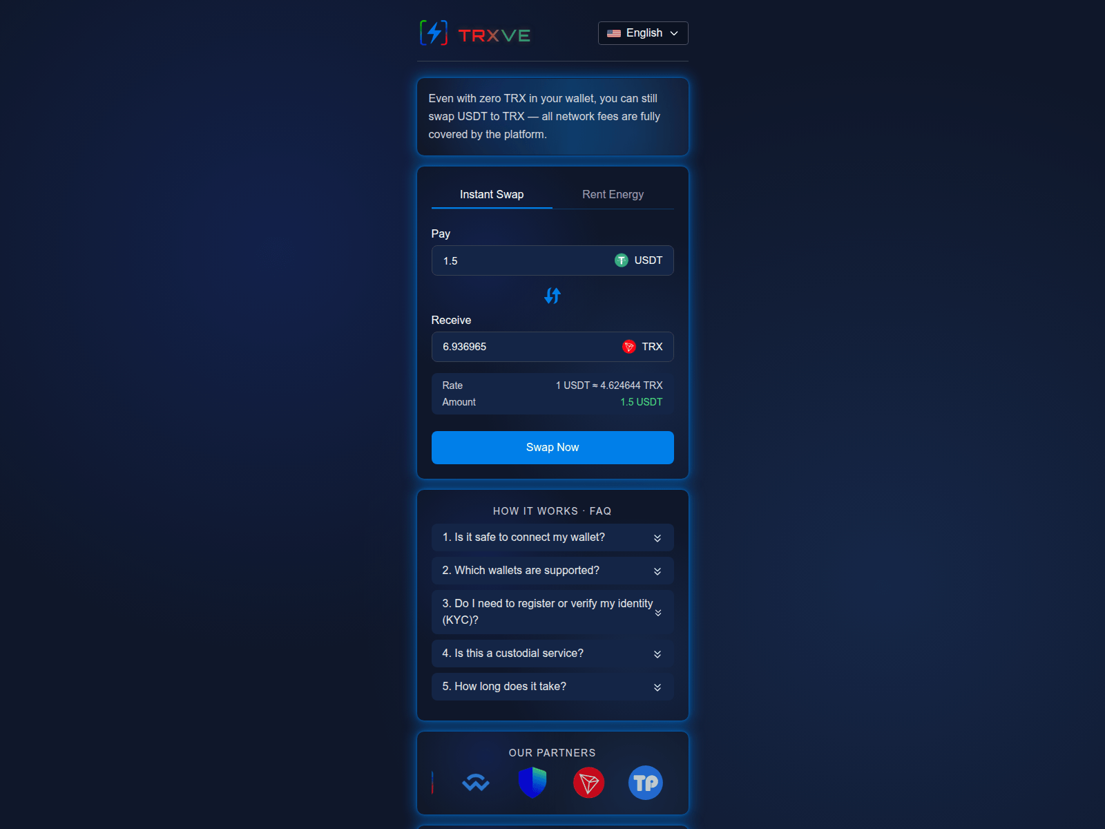 Screenshot of trxve.com