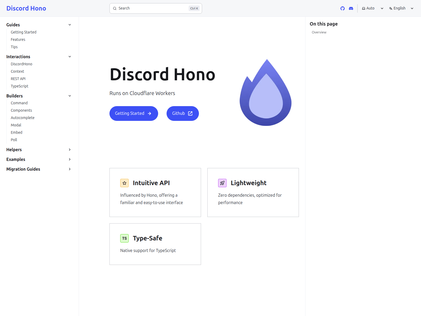 Screenshot of discord-hono-docs.pages.dev