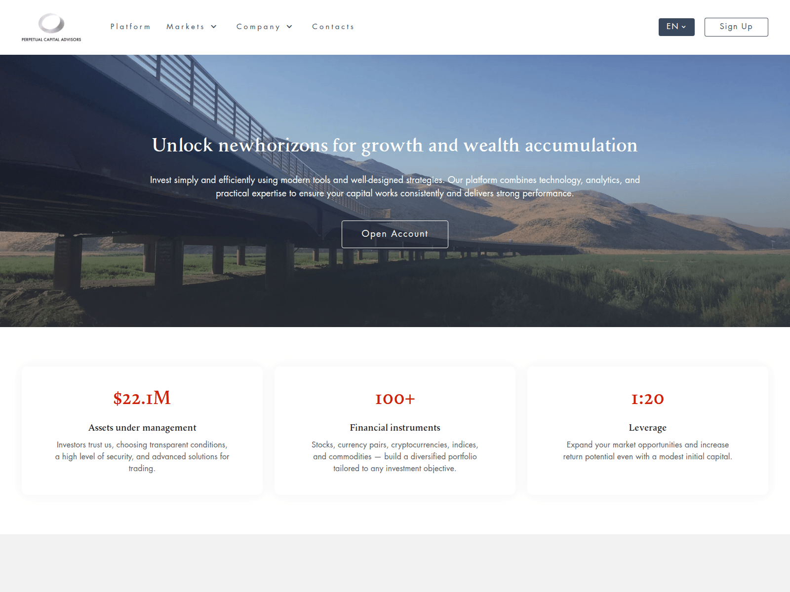 Screenshot of perpetualadvisor.com